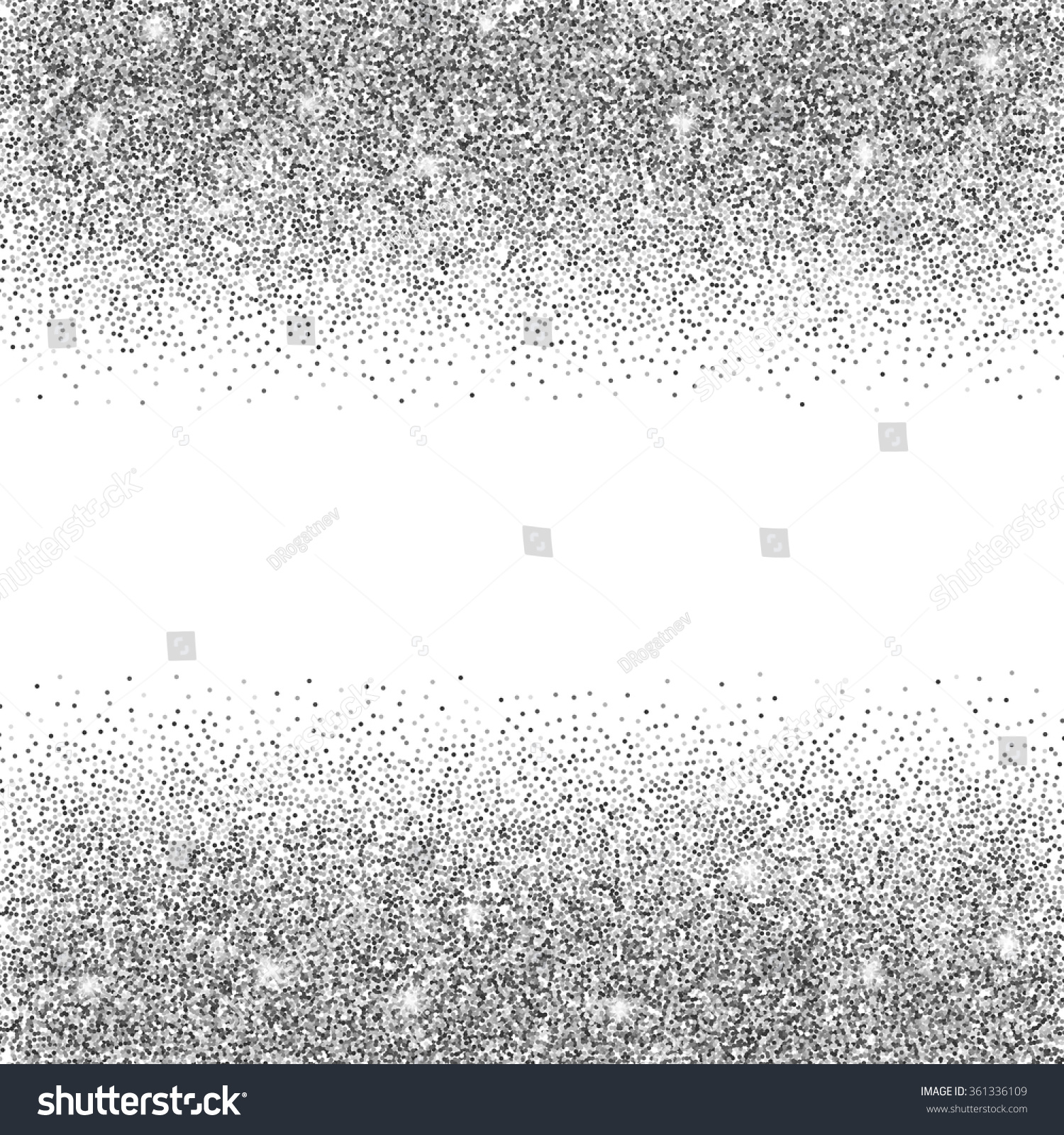 Silver Glitter Background Silver Sparkles On Stock Vector 361336109 ...