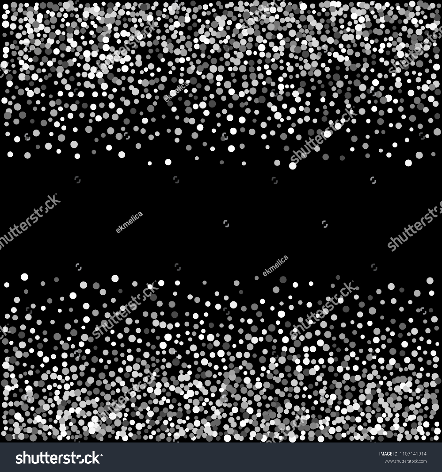 Silver Glitter Particles Background Effect Sparkling Stock Vector ...