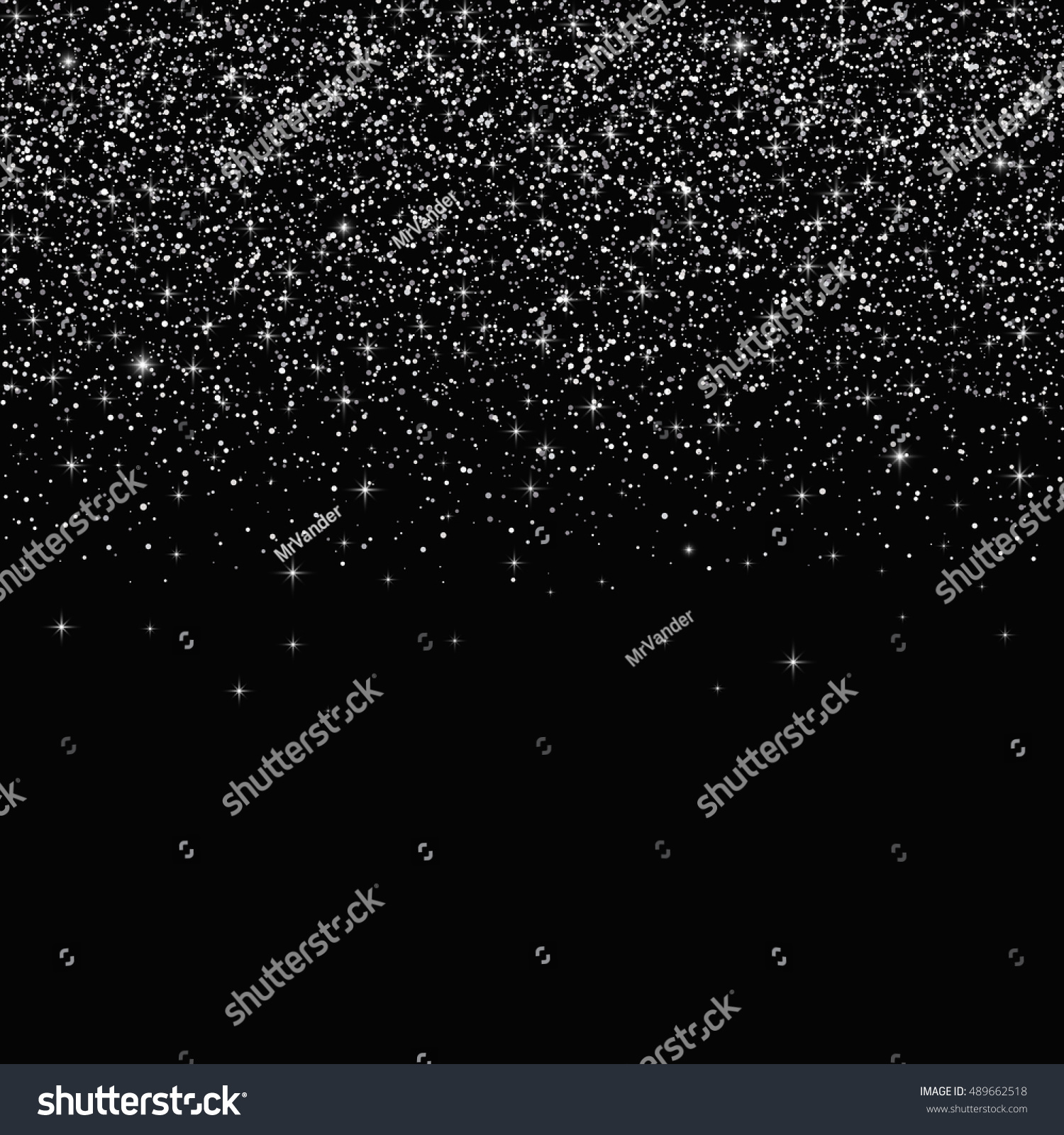 Silver Glitter Texture Falling Stars Effect Stock Vector (Royalty Free ...