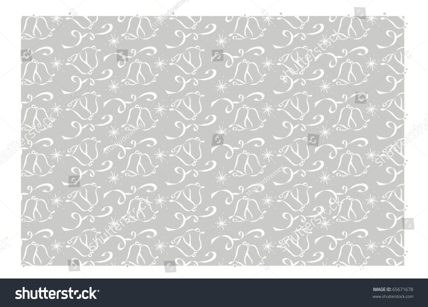 Silver Wedding Bell Background Pattern Silver Wedding Bell Background Pattern