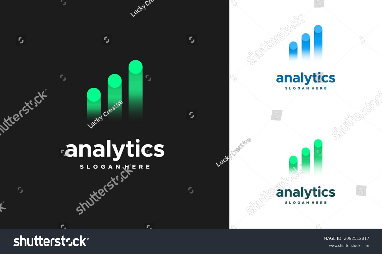 Simple Analytic Logo Designs Template Business Stock Vector Royalty Free 2092512817 2602