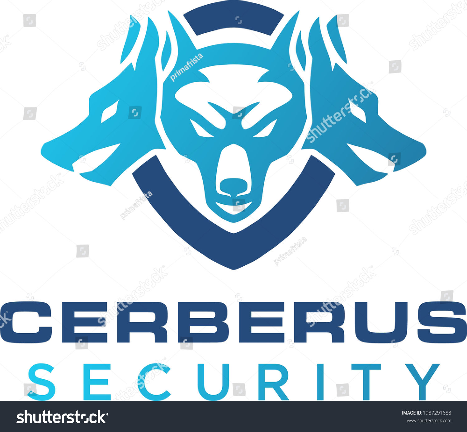 SVG of Simple and modern cerberus logo for company, business, community, team, etc. svg