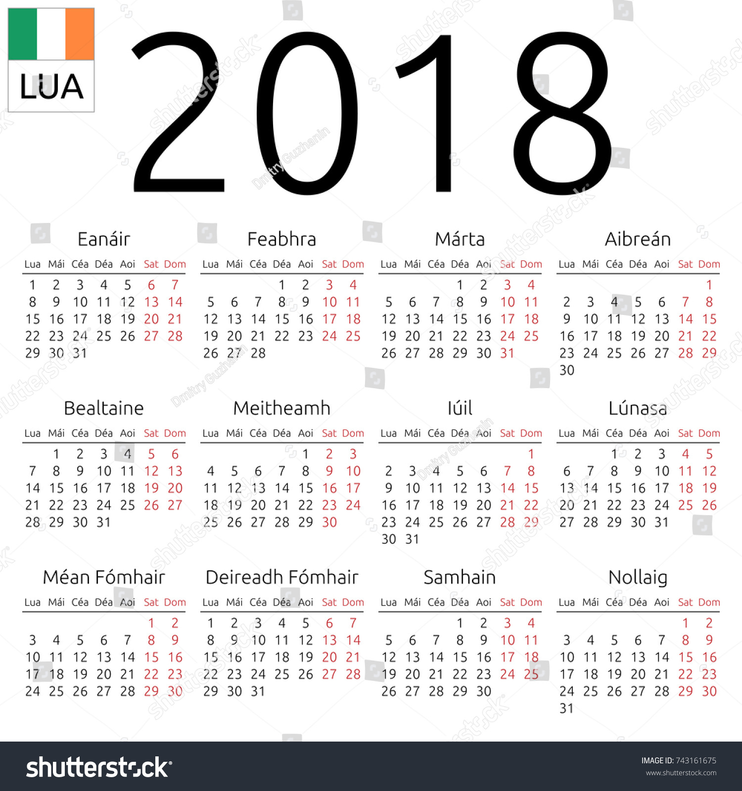 sat calendar
