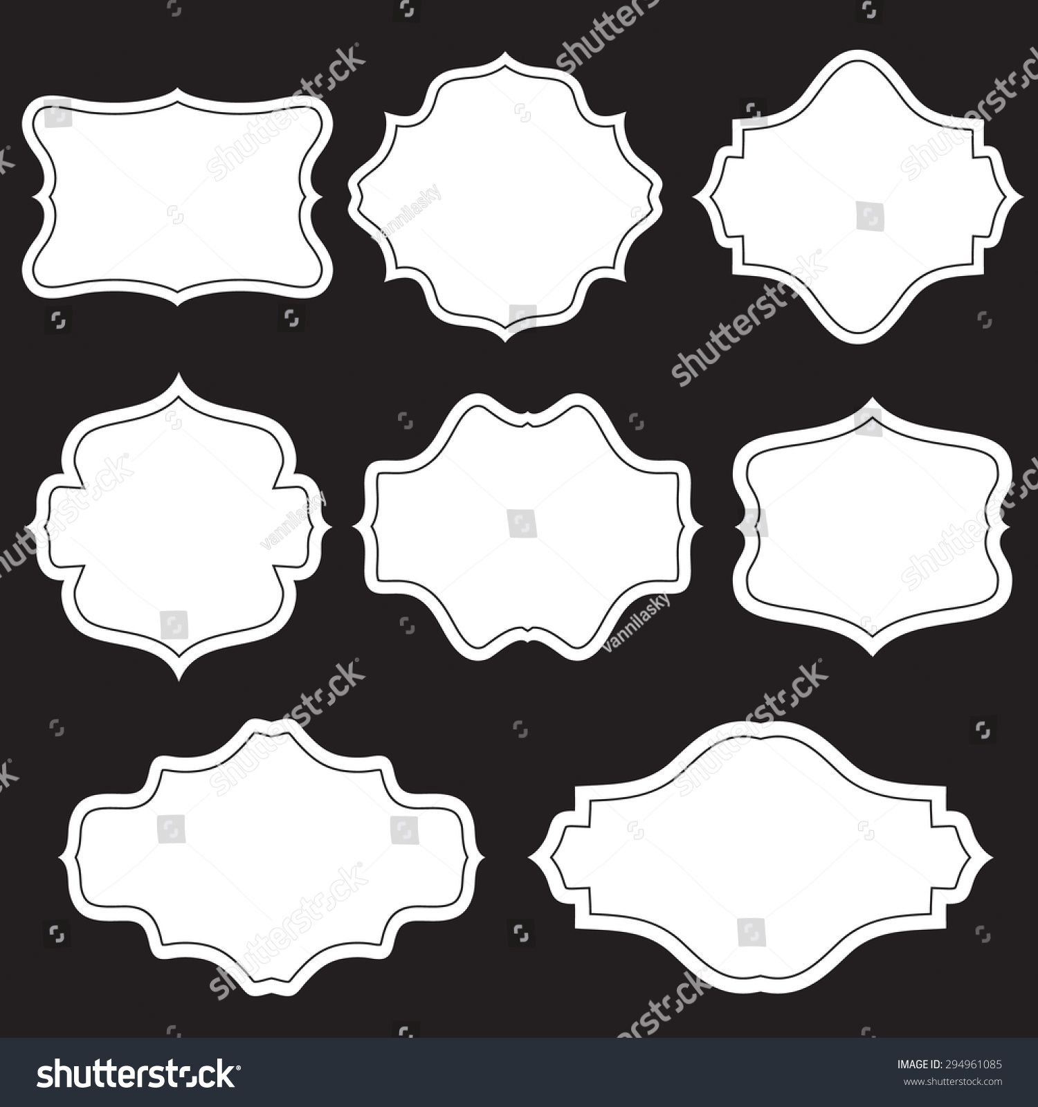 Simple Badge Labels Stock Vector 294961085 - Shutterstock