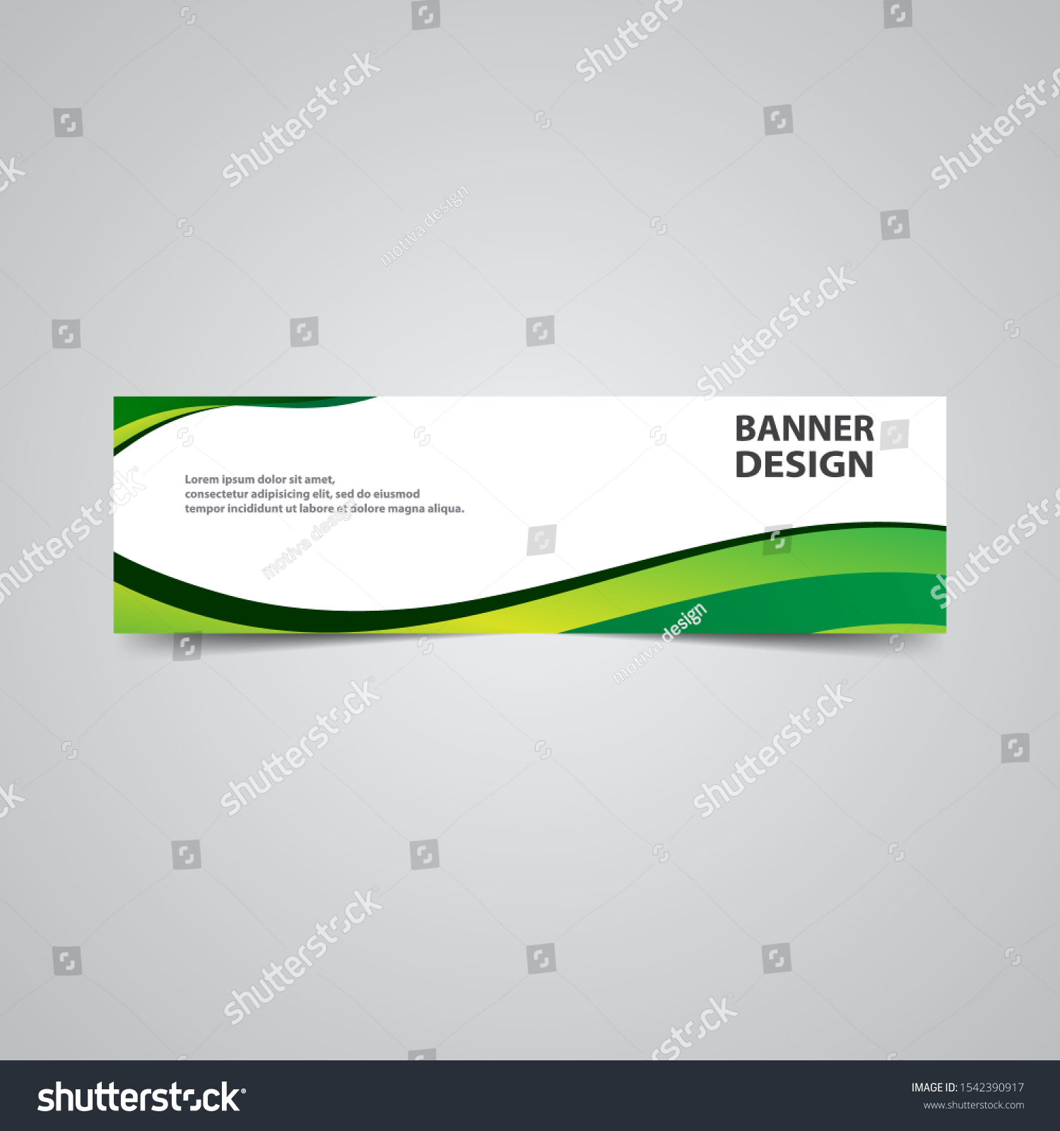 Simple Banner Design Abstract Banner Template Stock Vector (Royalty