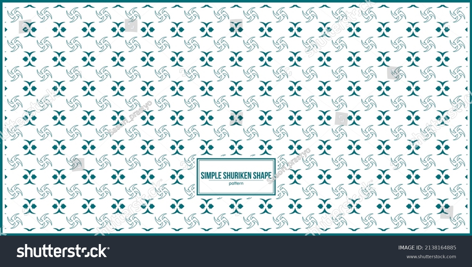 Simple Batik Pattern Multiple Shuriken Shape Stock Vector (Royalty Free ...