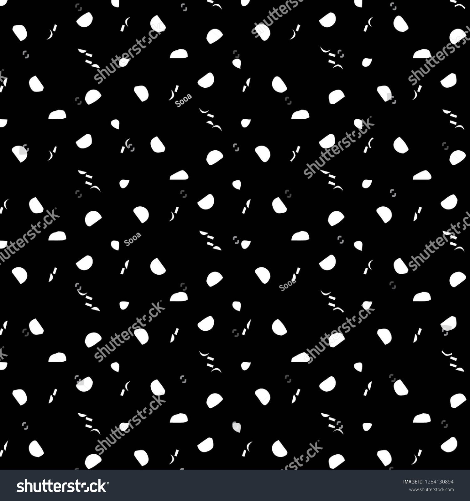 Simple Black White Vector Illustration Abstract Stock Vector (Royalty ...