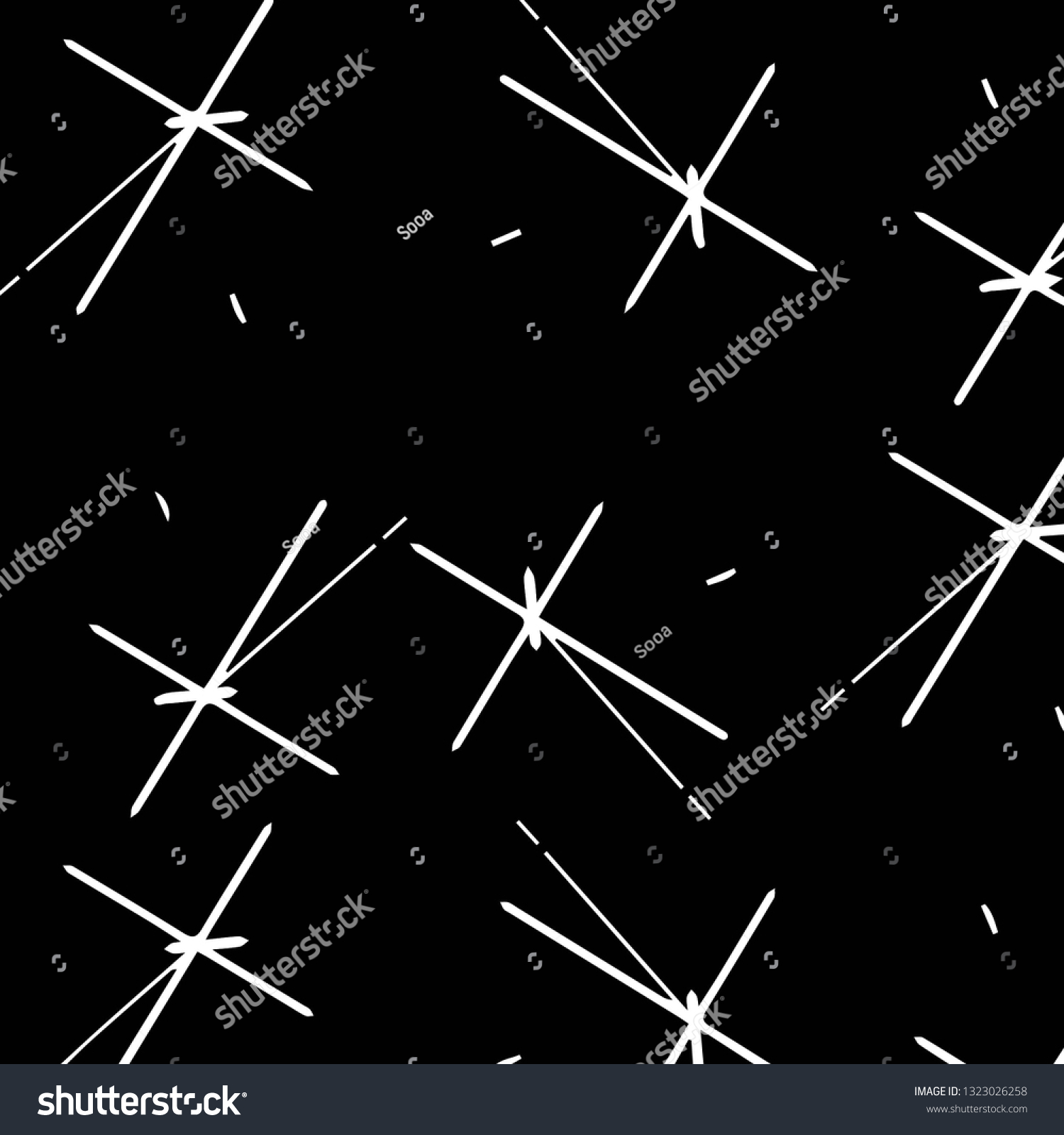 Simple Black White Vector Illustration Abstract Stock Vector (Royalty ...