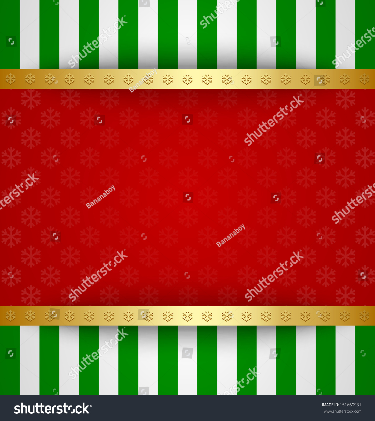 Simple Christmas Card Template Or Document Background Stock Vector