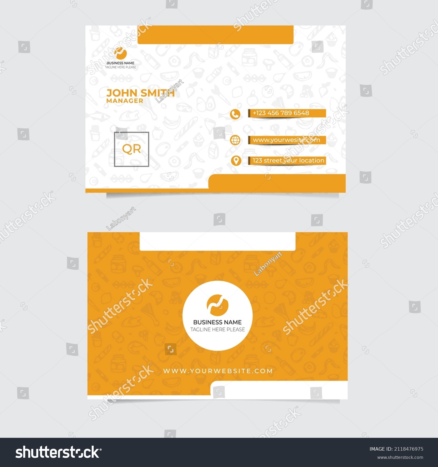 simple-fast-food-business-card-design-stock-vector-royalty-free