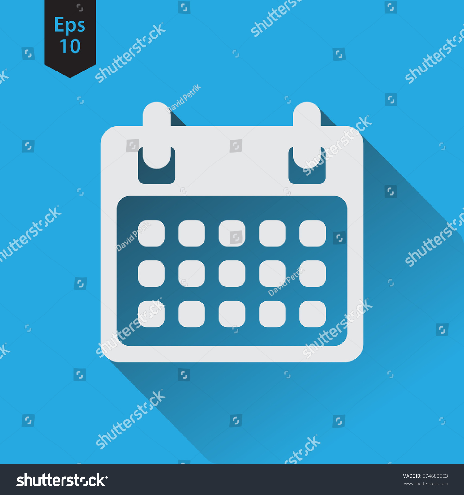 Simple Flat Icon Calendar Vector Illustration Stock Vector (Royalty ...