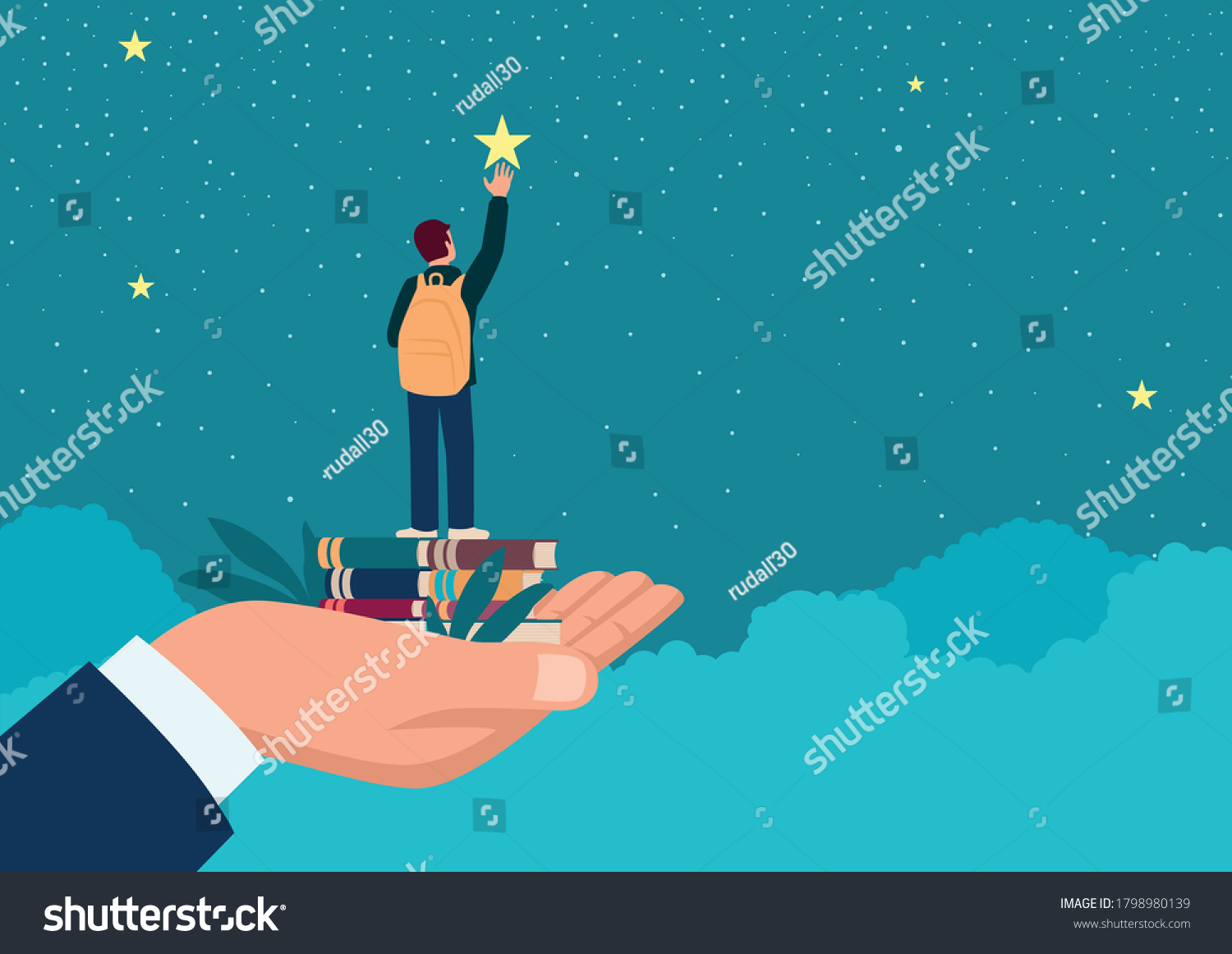 Simple Flat Vector Illustration Man Hand Stock Vector (Royalty Free ...