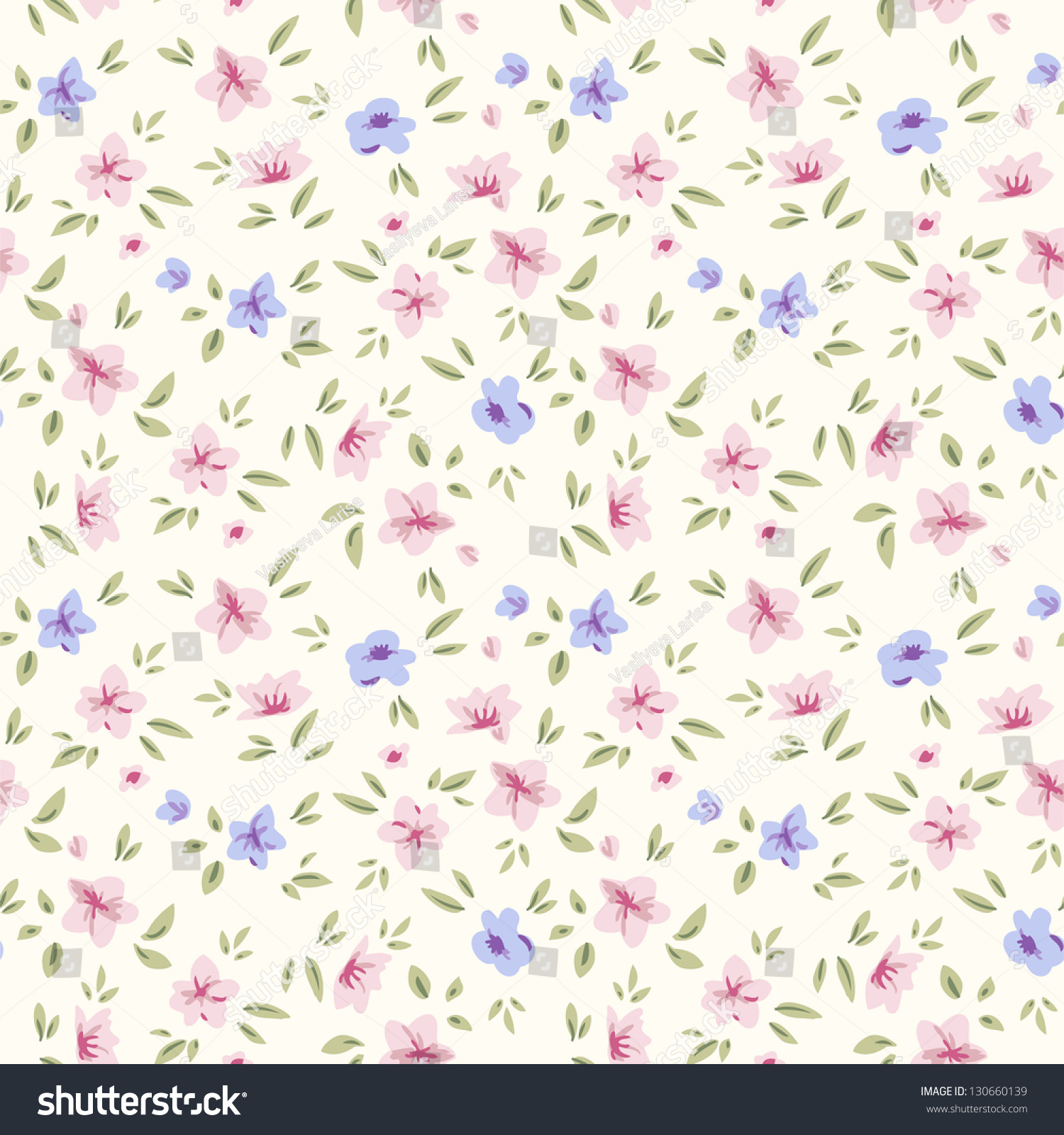 Pink Flower Seamless Pattern Stock Vector - Illustration ...