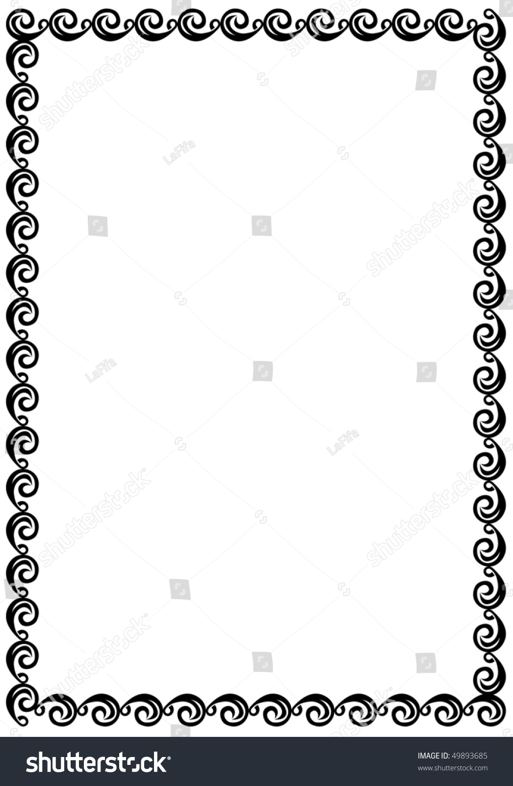 Simple Frame Stock Vector Illustration 49893685 : Shutterstock