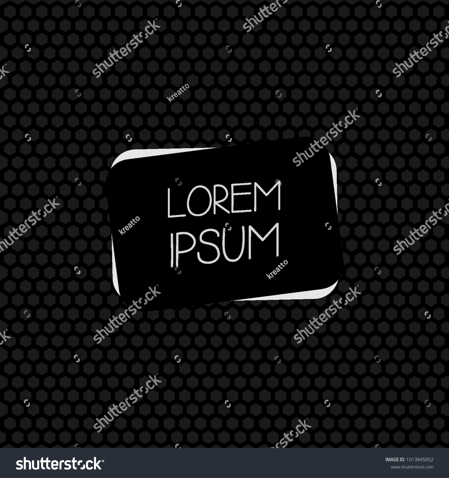 Simple Frame Template Vector Stock Vector (Royalty Free) 1013845852