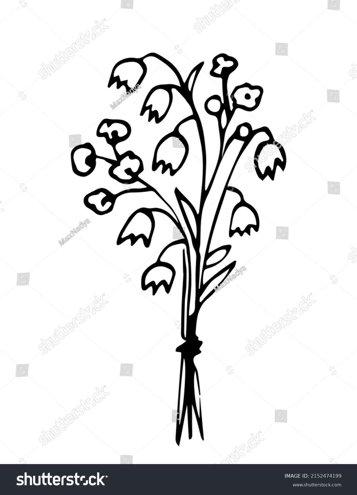 Simple Hand Drawn Black Outline Vector Stock Vector (Royalty Free ...