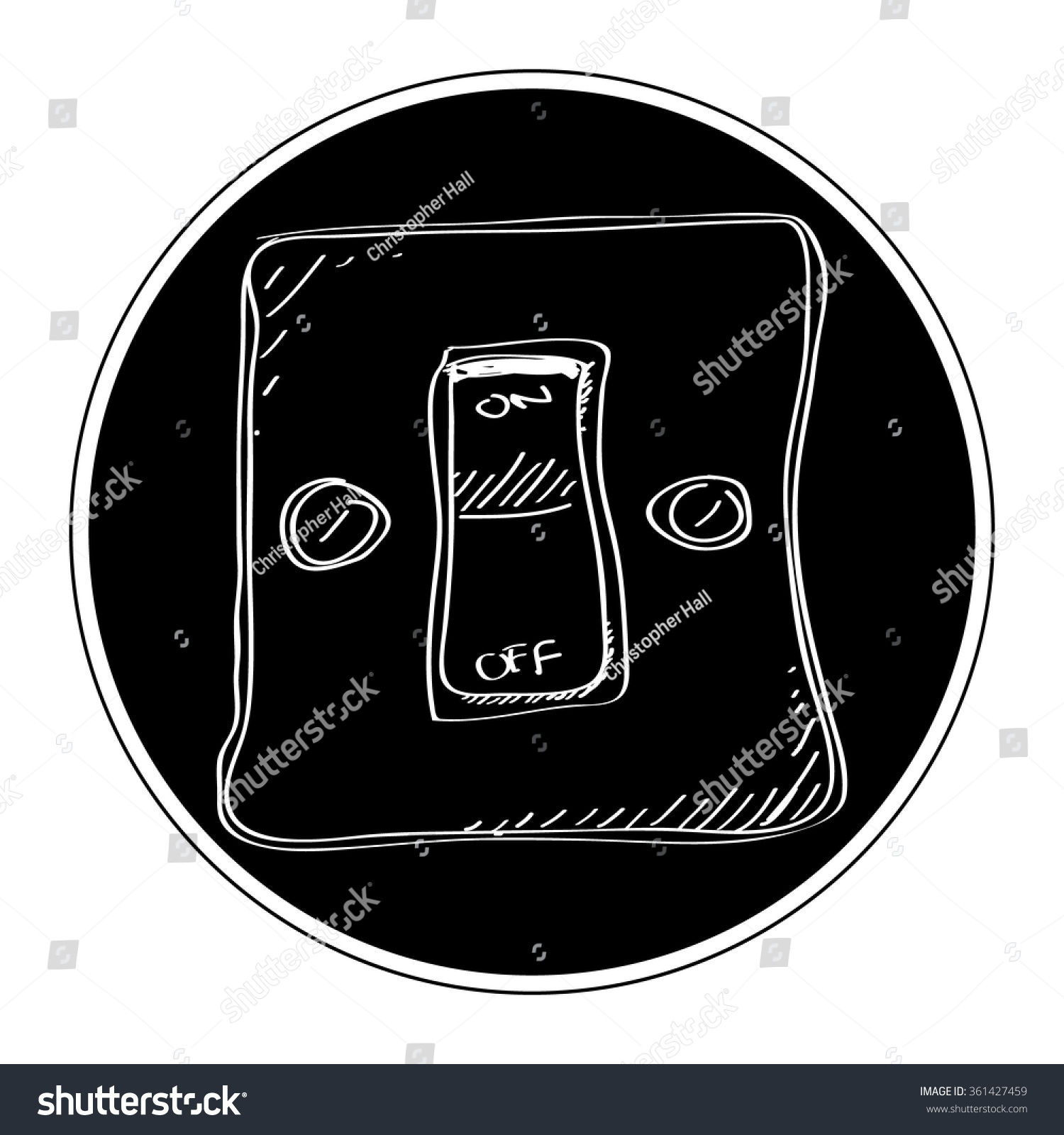 Simple Hand Drawn Doodle Switch Stock Vector (Royalty Free) 361427459 ...