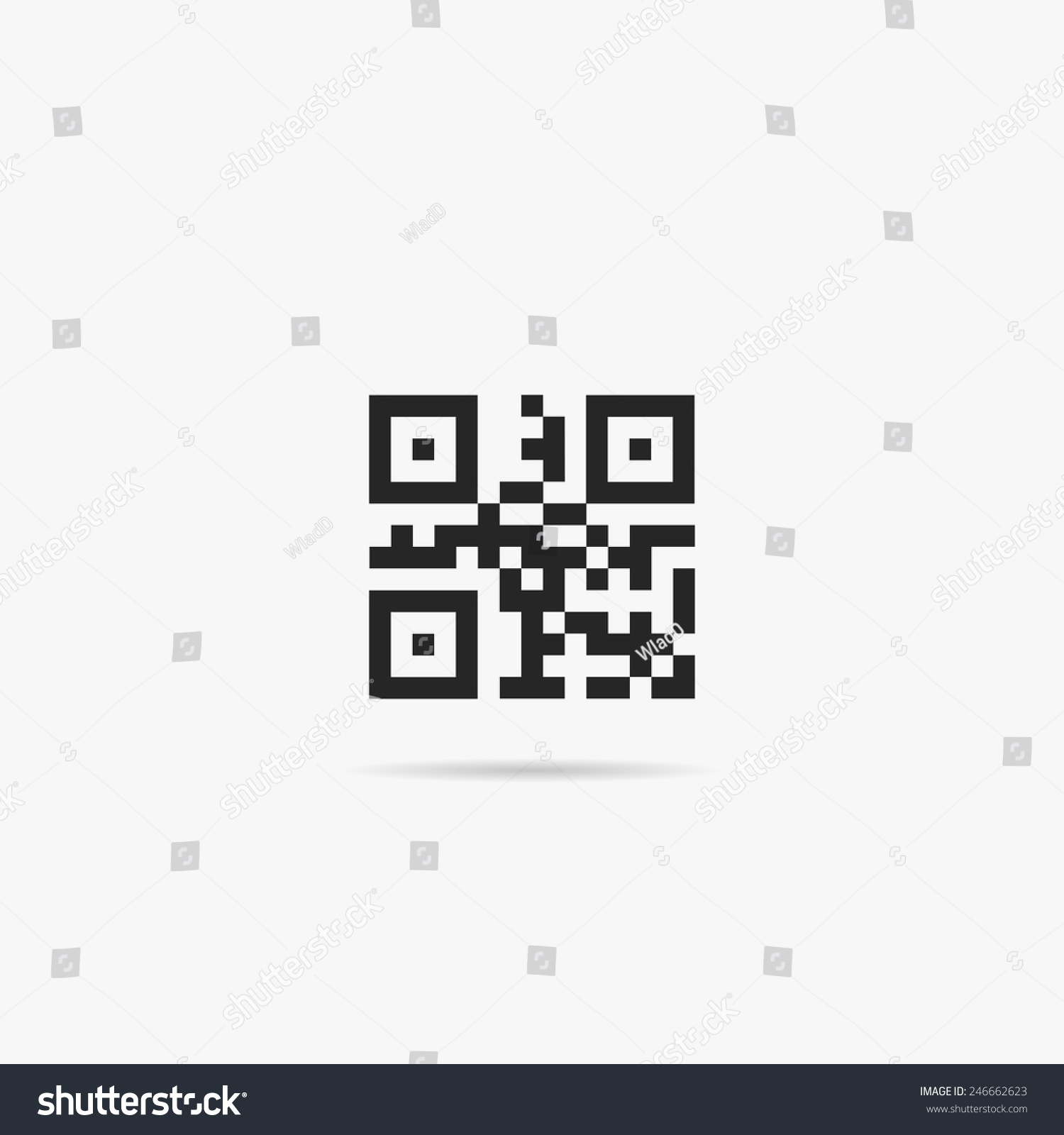 Simple Icon QR Code Stock Vector (Royalty Free) 246662623 - Shutterstock