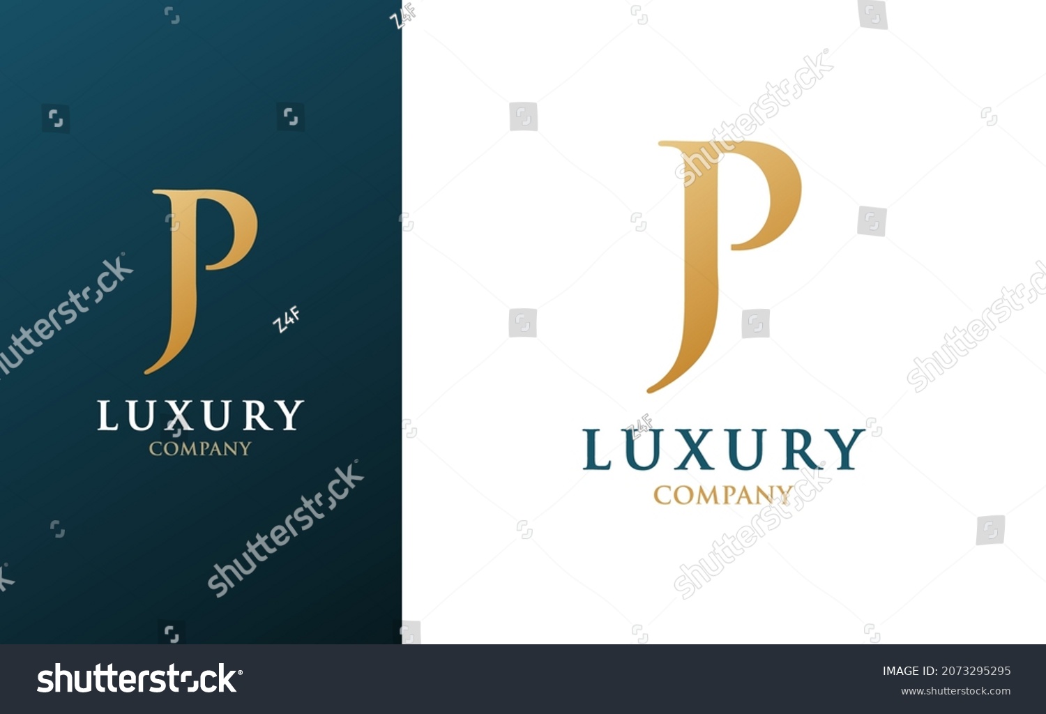 Simple Jp Initial Logo Typography Logo Stock Vector (Royalty Free ...