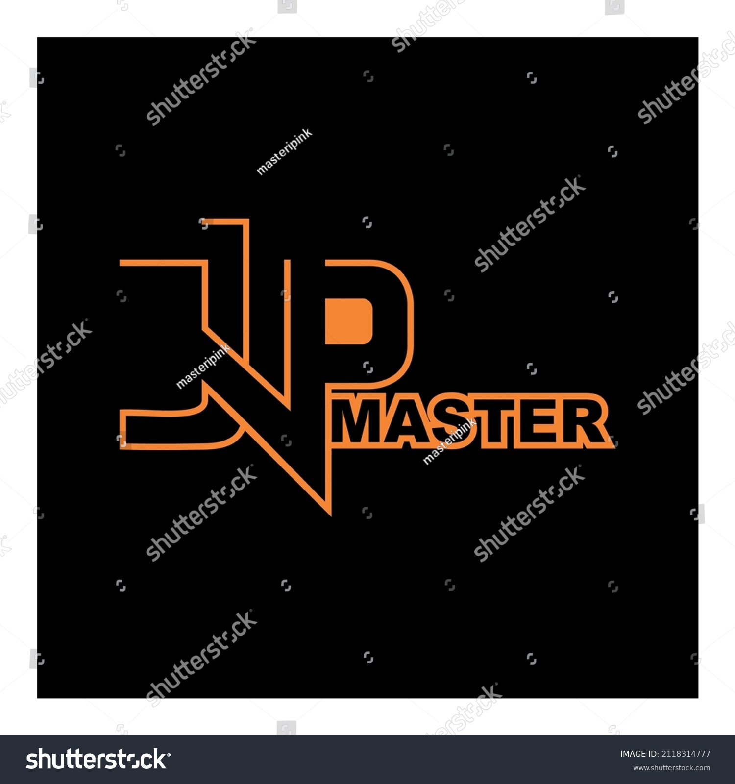 Simple Jp Master Teks Vector Perfect Stock Vector (Royalty Free ...