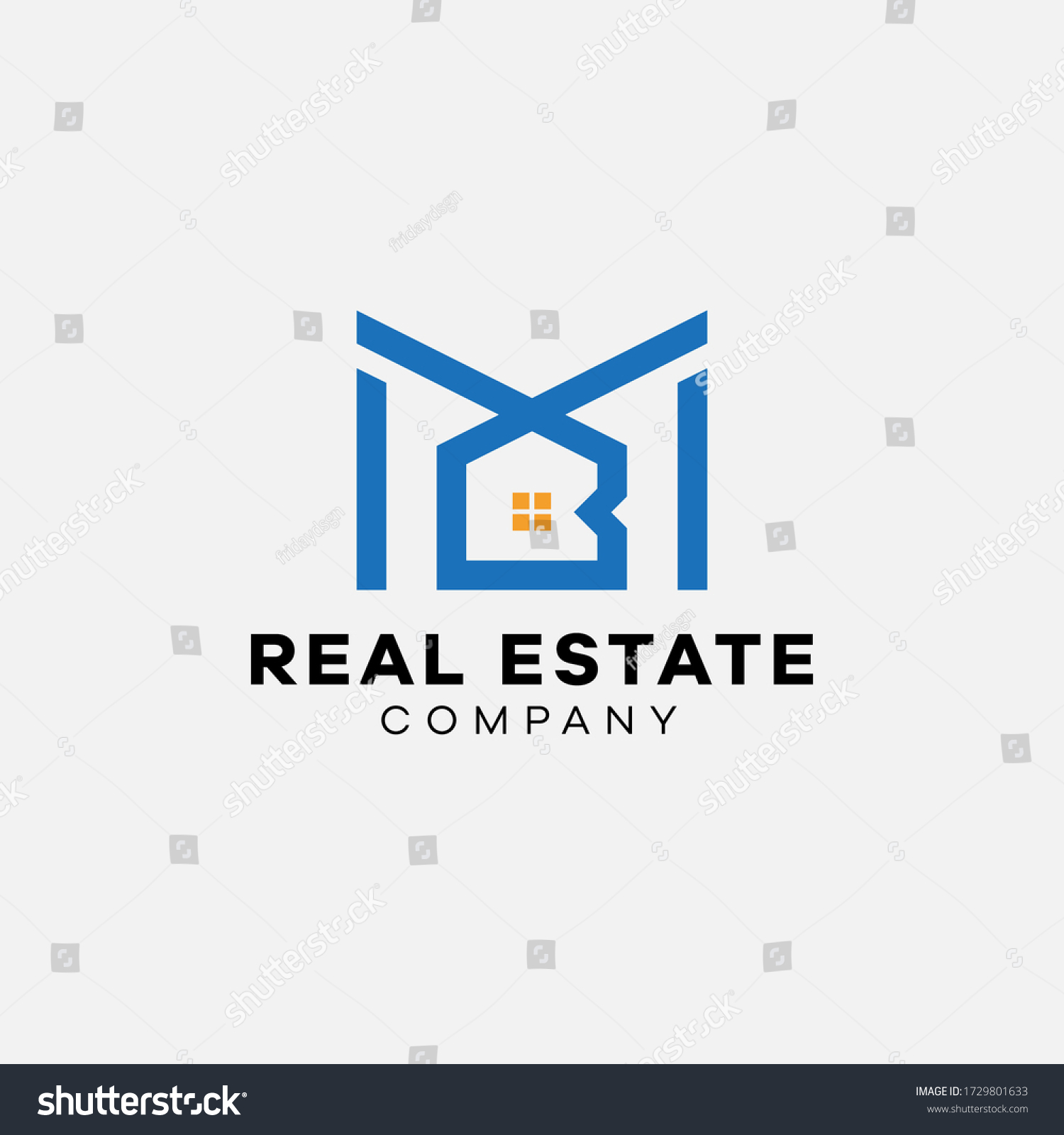 Simple Letter M B Real Estate Stock Vector (Royalty Free) 1729801633 ...