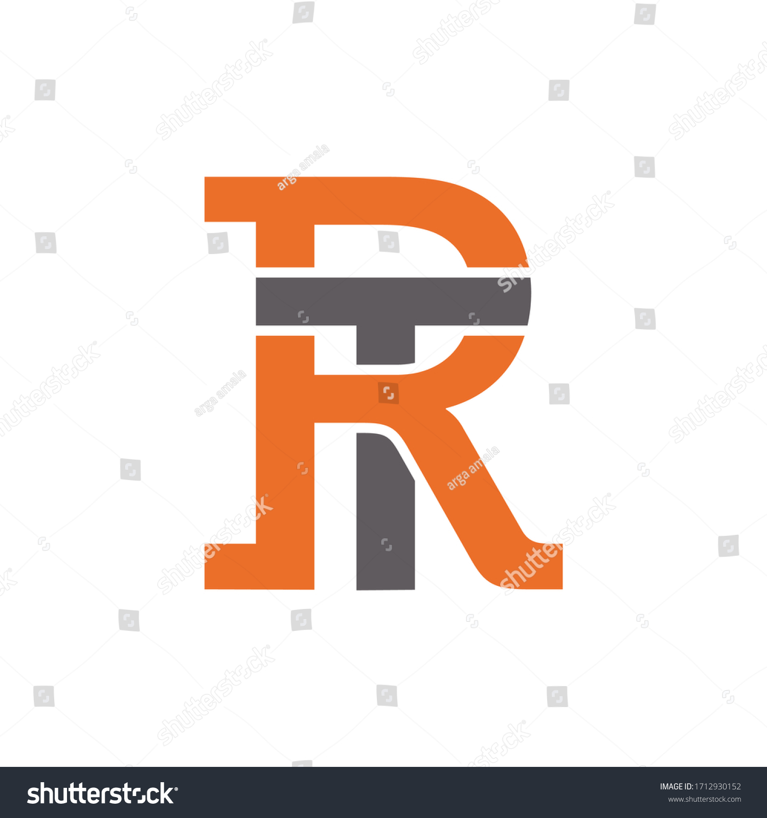 Simple Logo Initial R T Rt Stock Vector (Royalty Free) 1712930152 ...