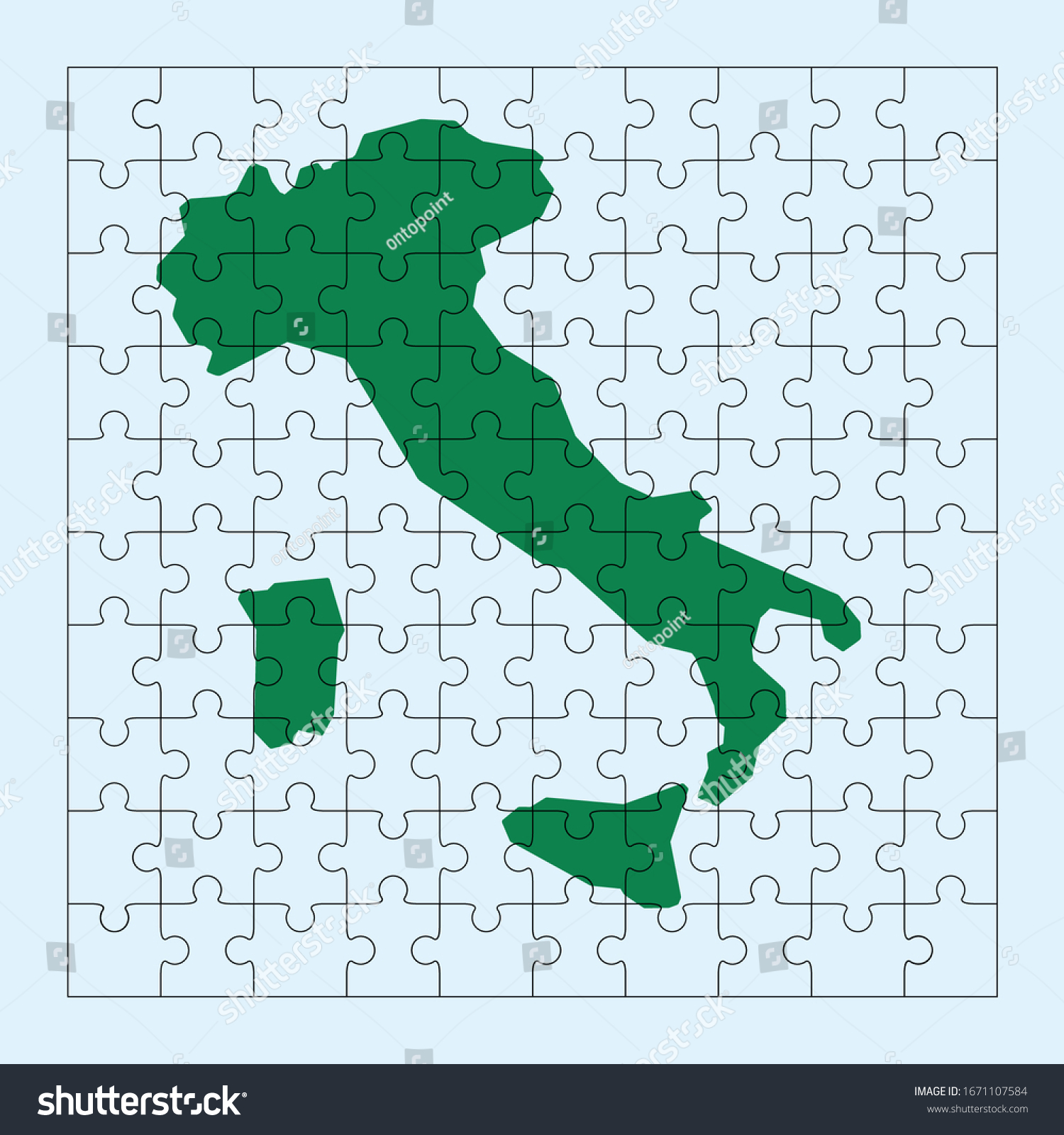 Simple Map Italy Vector Art Stock Vector Royalty Free 1671107584 Stock Vector Simple Map Of Italy Vector Art 1671107584