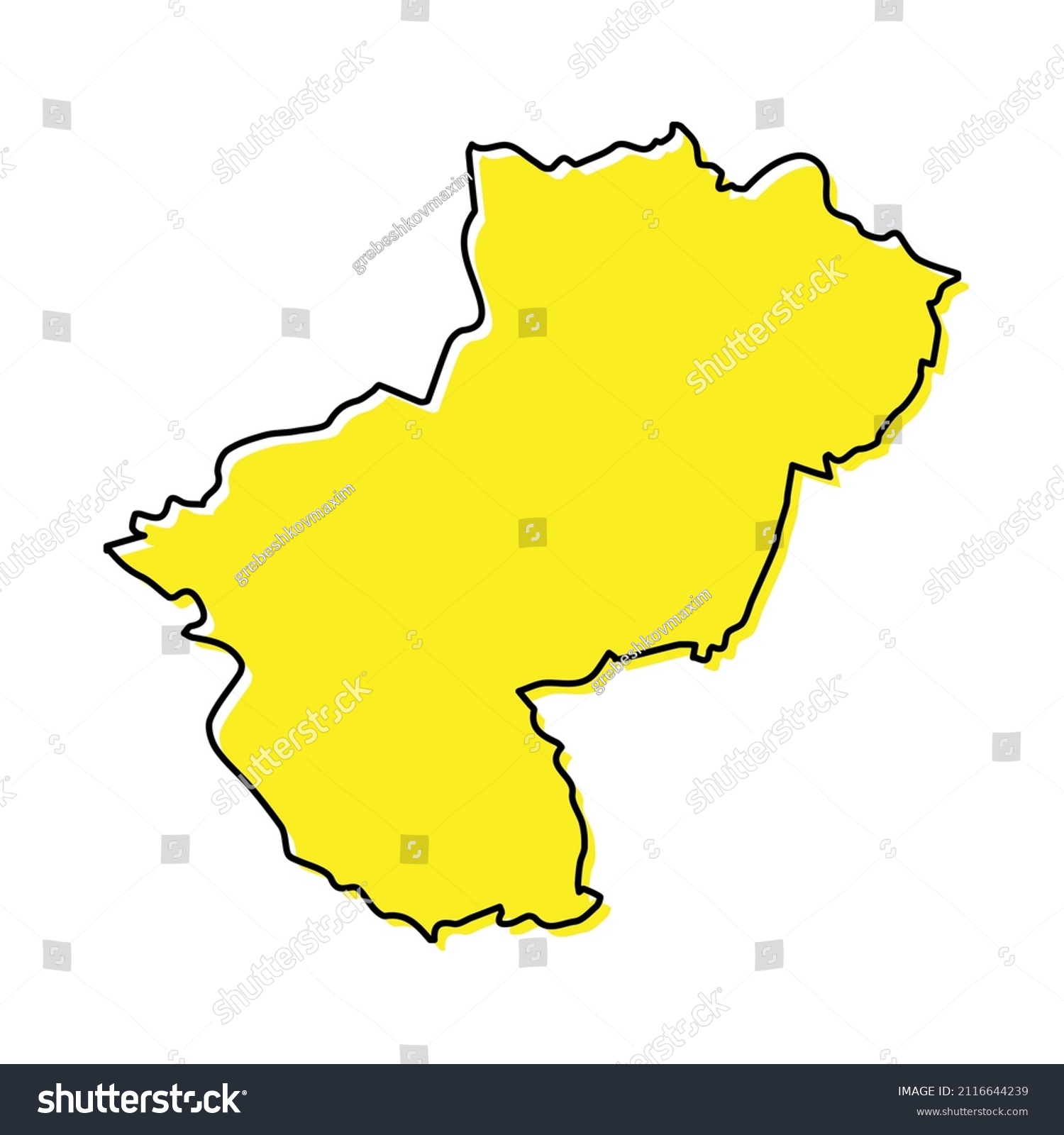 recommend clip art: Simple outline map of Pays de la Loire is a region of France. Stylized minimal line design