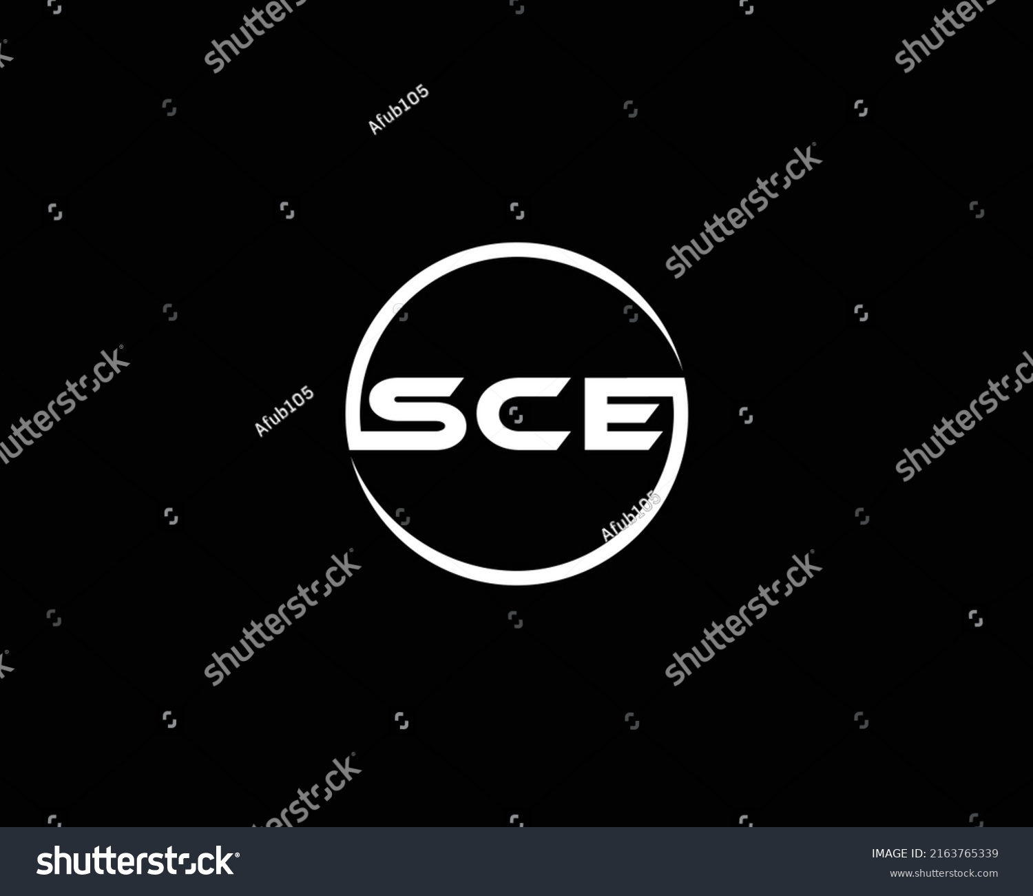 Simple Sce Logo Design Concept Vector Stock Vector (Royalty Free ...