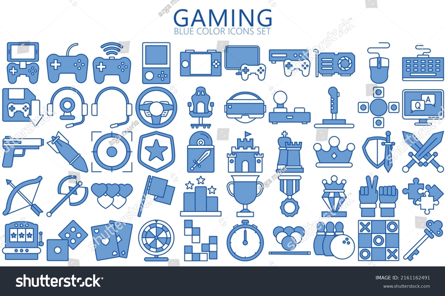 SVG of Simple Set of Games blue color Icons. Contains such Icons as Joystick, Console, Virtual Reality and more. Used for web, UI, UX kit and applications. vector eps 10 ready convert to SVG. svg