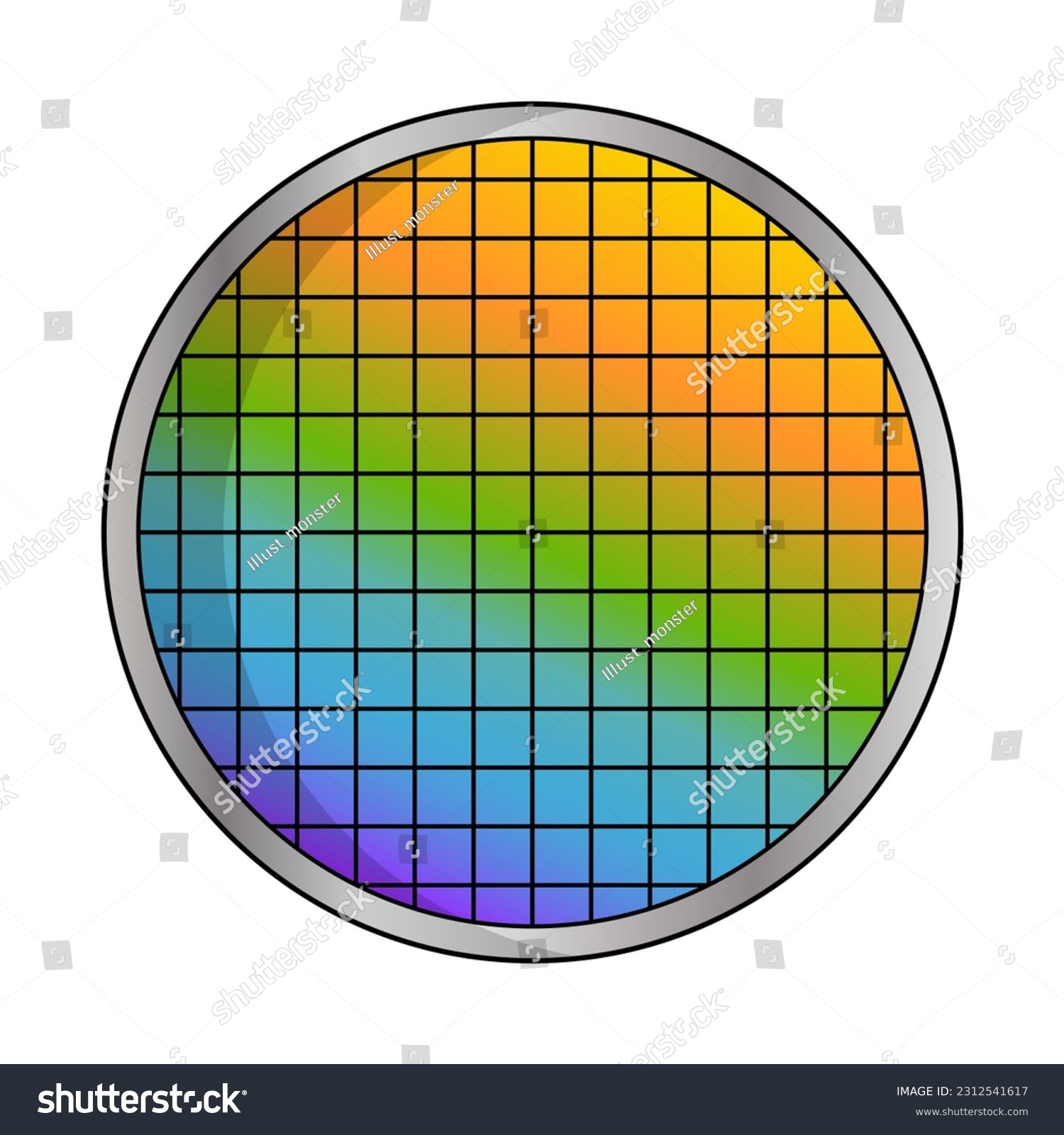 SVG of Simple silicon wafer icon. Vector. svg