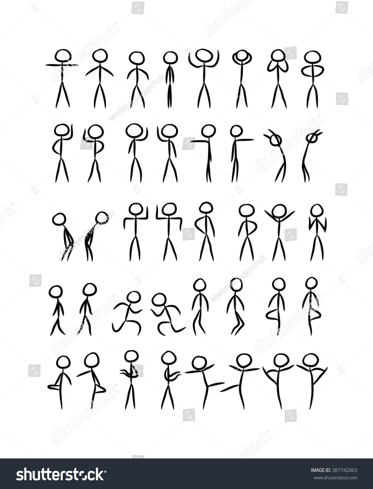 easy to draw stick figures