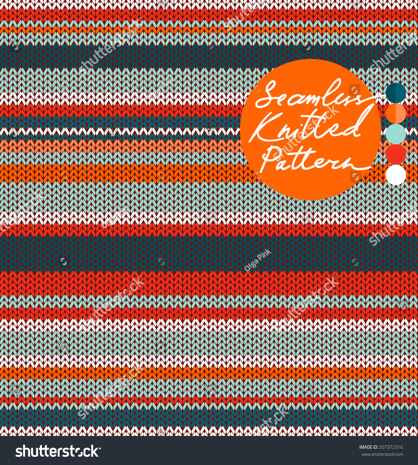 Simple Striped Knit Seamless Pattern Warm Stock Vector (Royalty Free ...