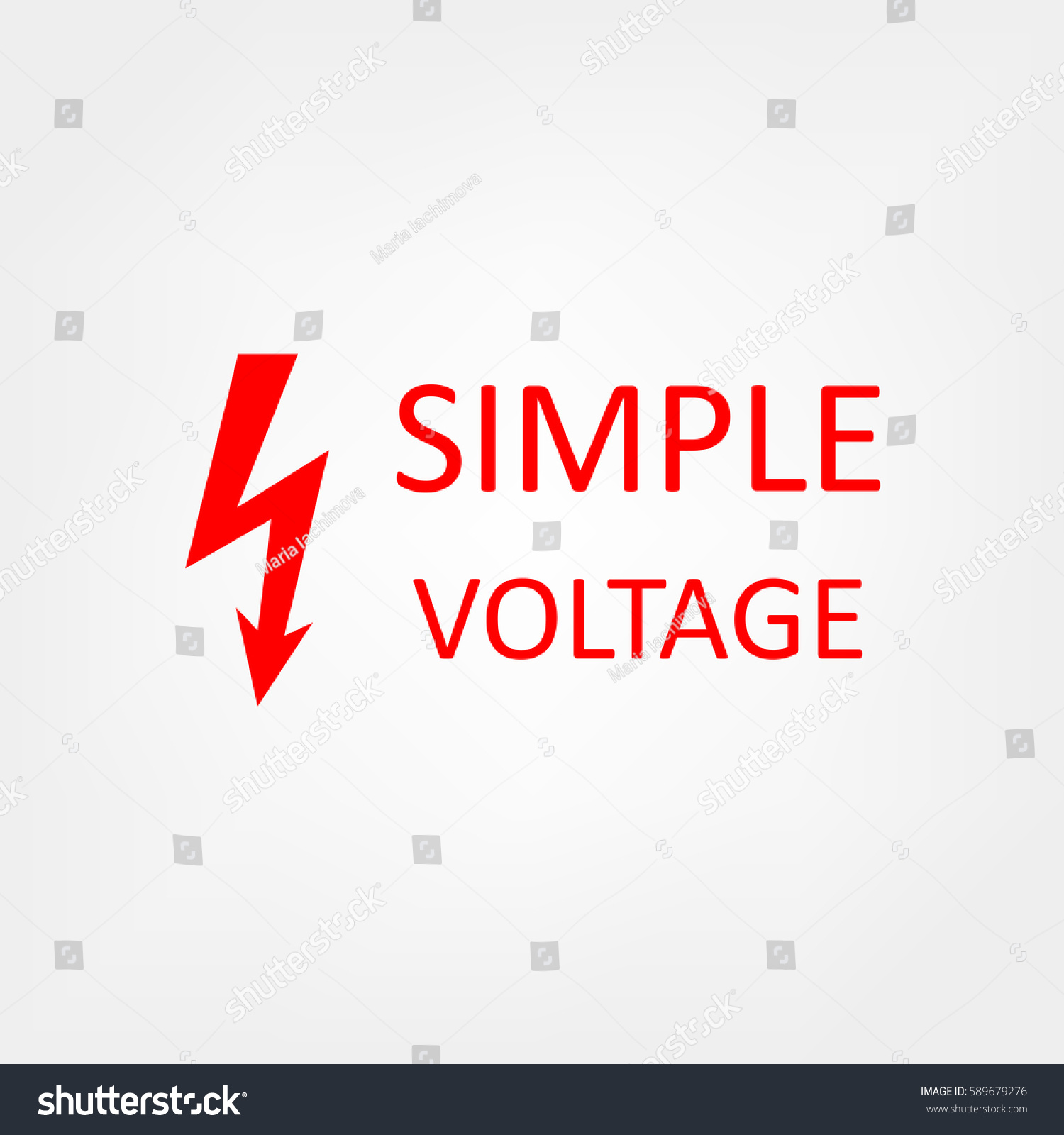 Simple Voltage Stock Vector Royalty Free 589679276 Shutterstock
