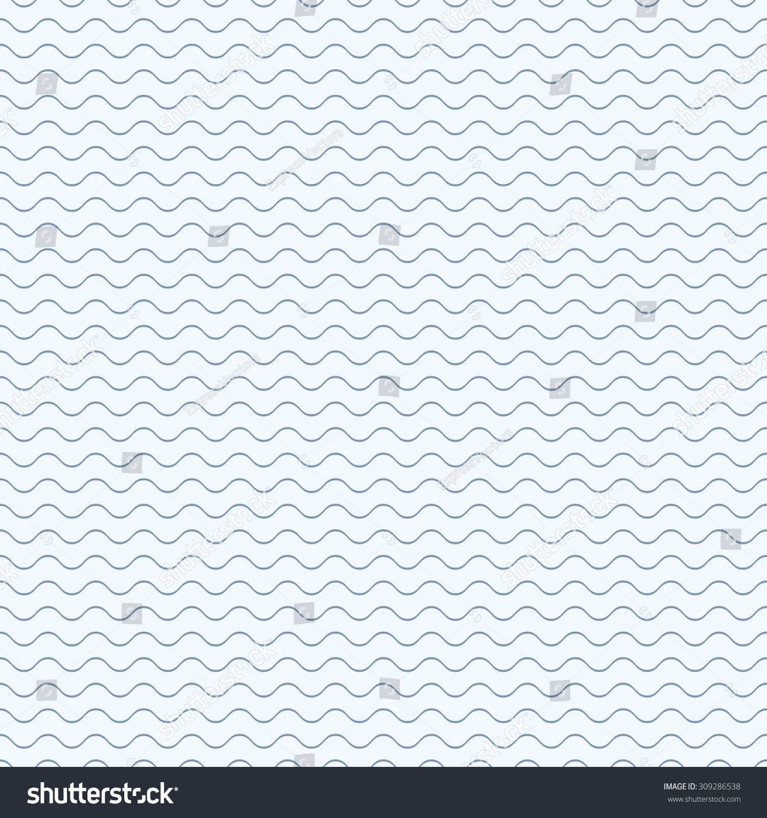 Simple Wave Pattern Seamless Stock Vector 309286538 Shutterstock