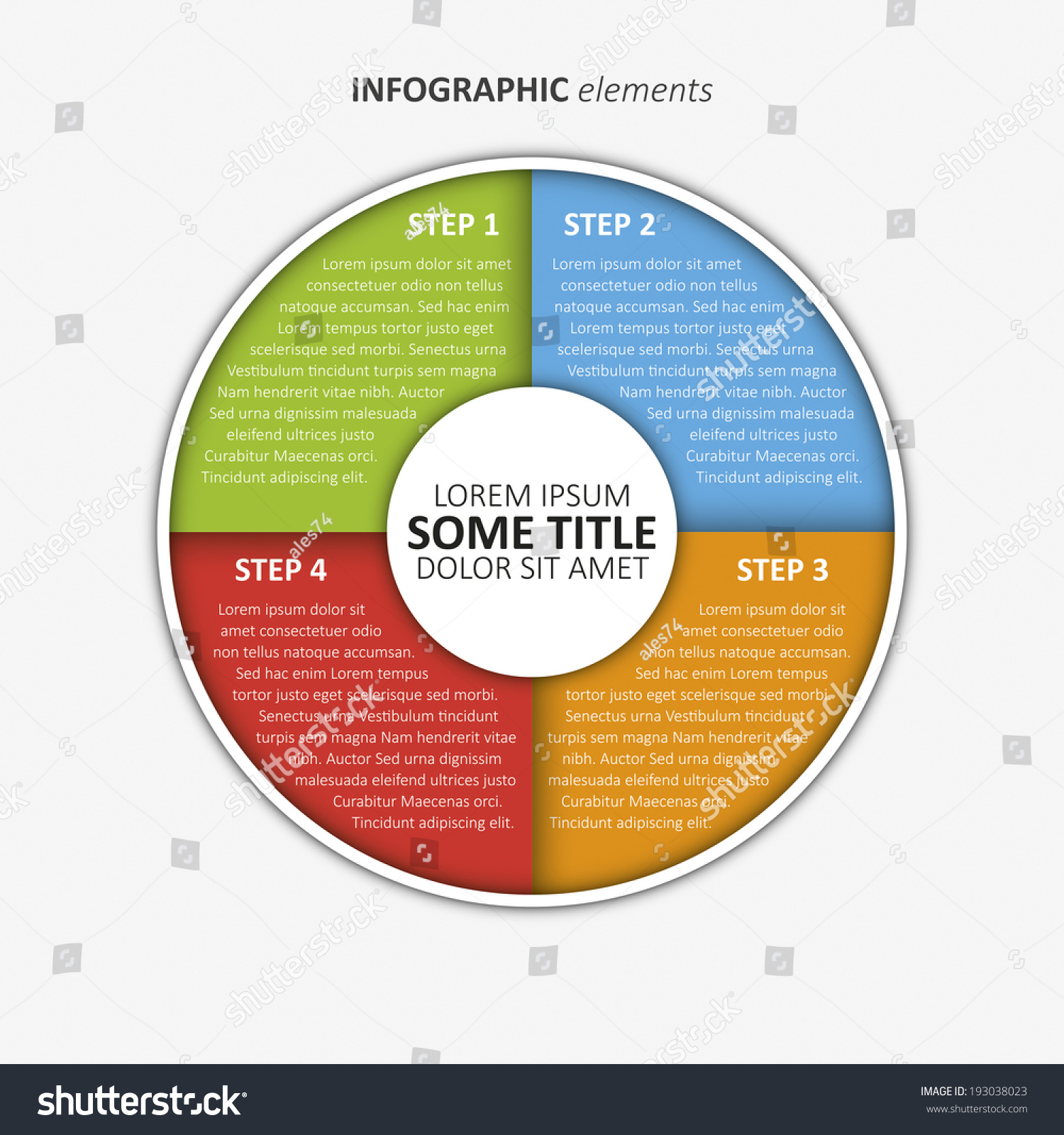 Simply Infographic Step By Step Template Stock Vector (Royalty Free ...