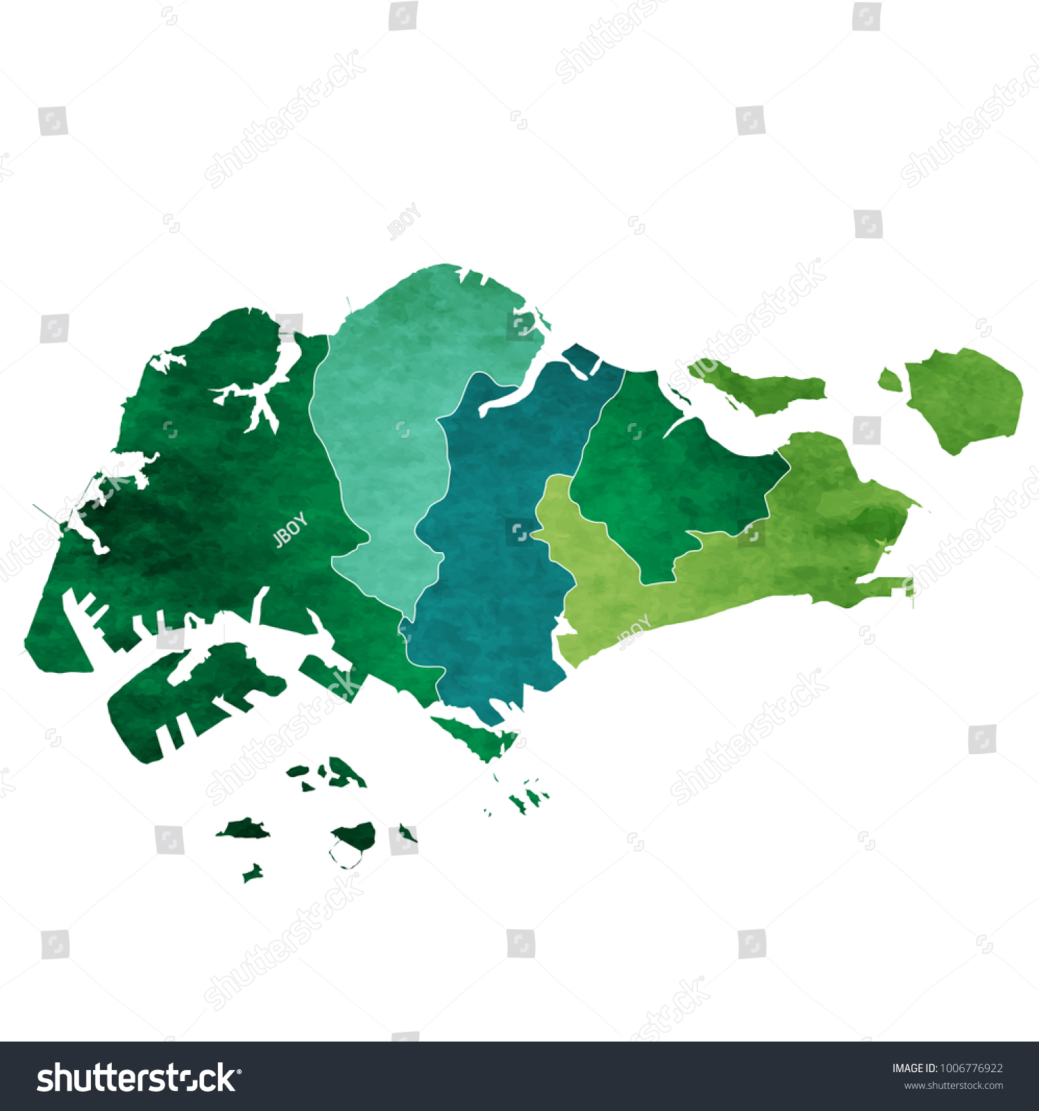 Singapore World Map Country Icon Stock Vector Royalty Free