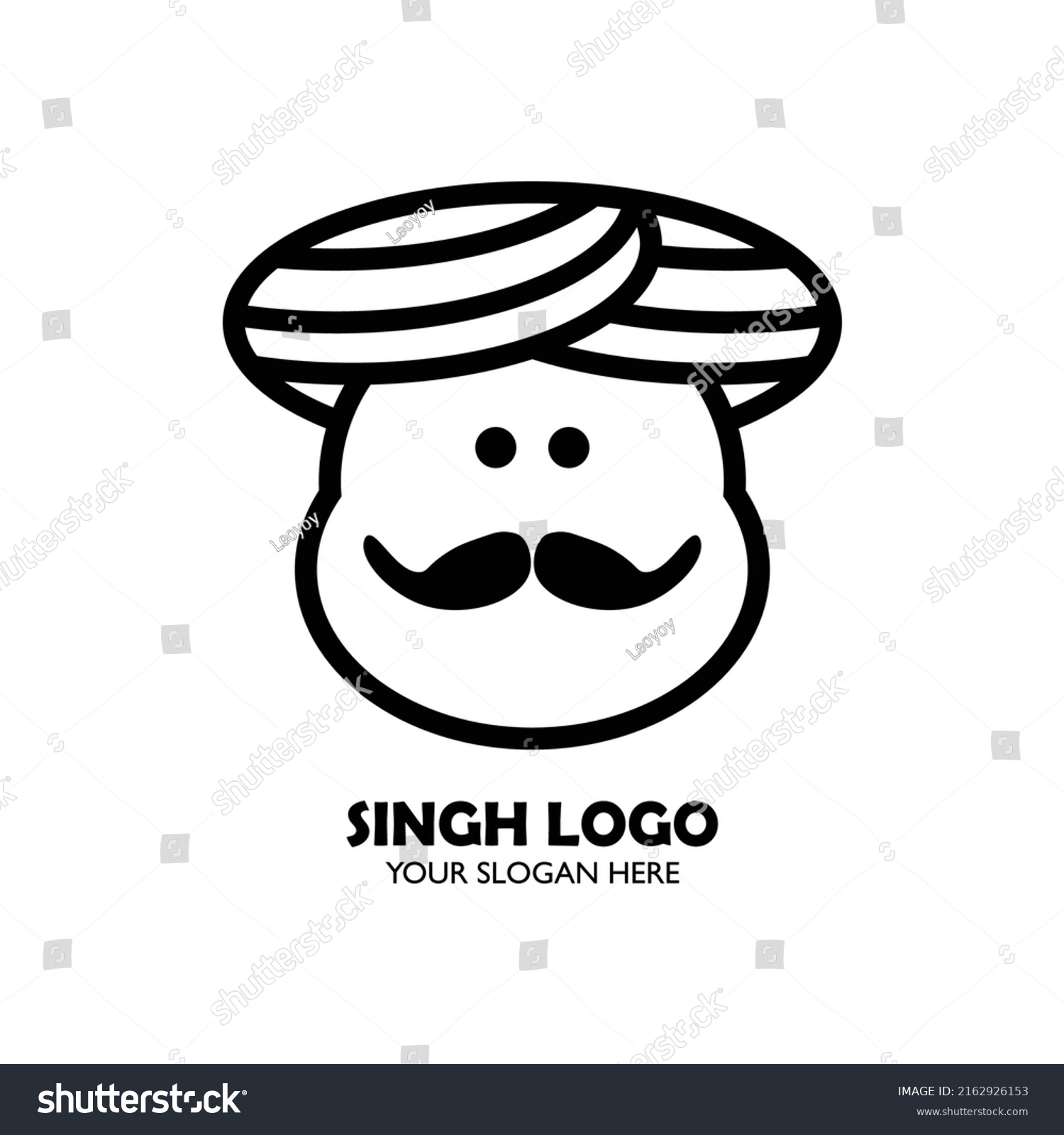 Singh Logo Simple Minimalist Design Stock Vector (Royalty Free ...