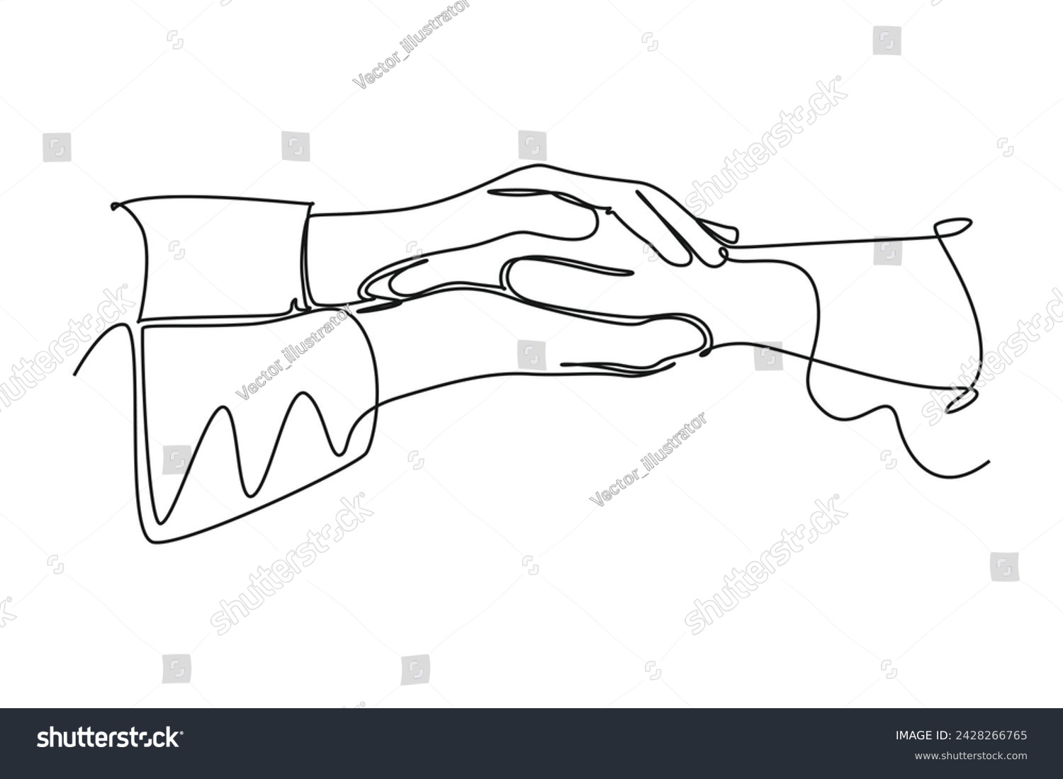 SVG of Single one line drawing The doctor holds a patient's hand to reassure the medical examination process. physical therapy rehabilitation concept. Continuous line draw design vector svg
