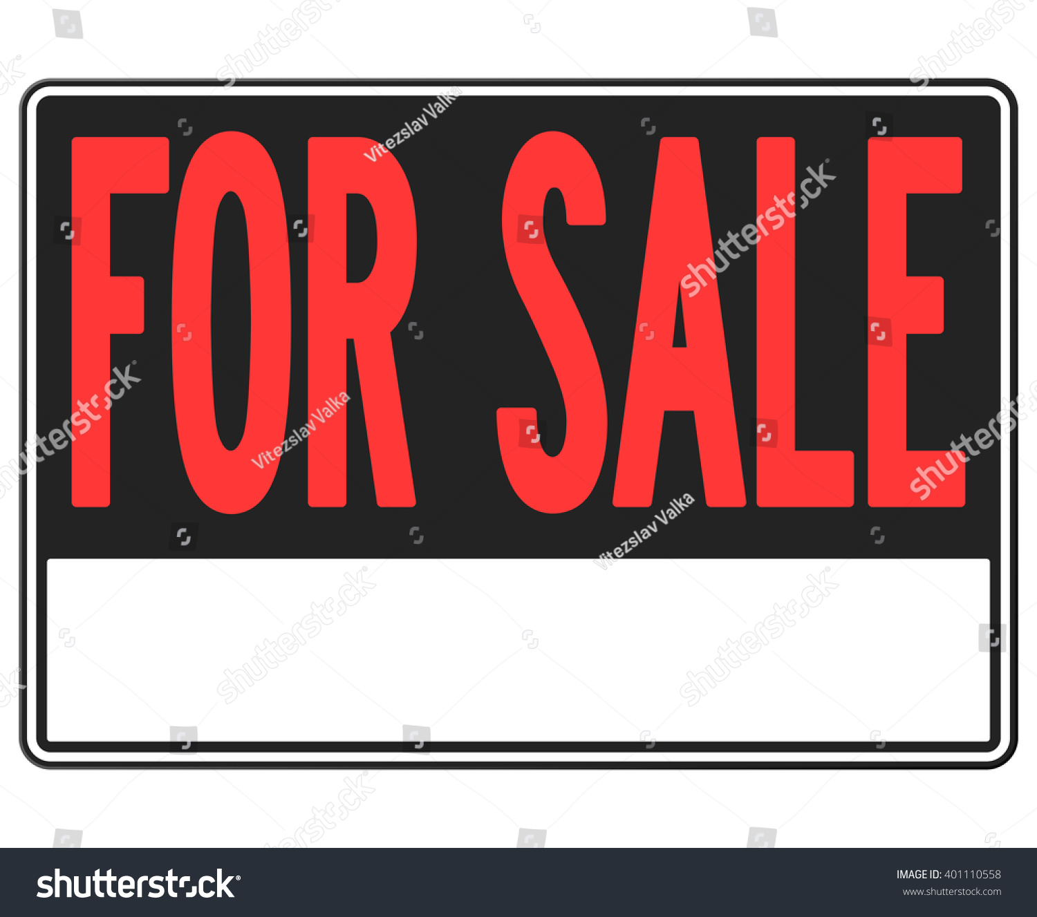 Single Red White Black Sale Sign Stock Vector Royalty Free 401110558