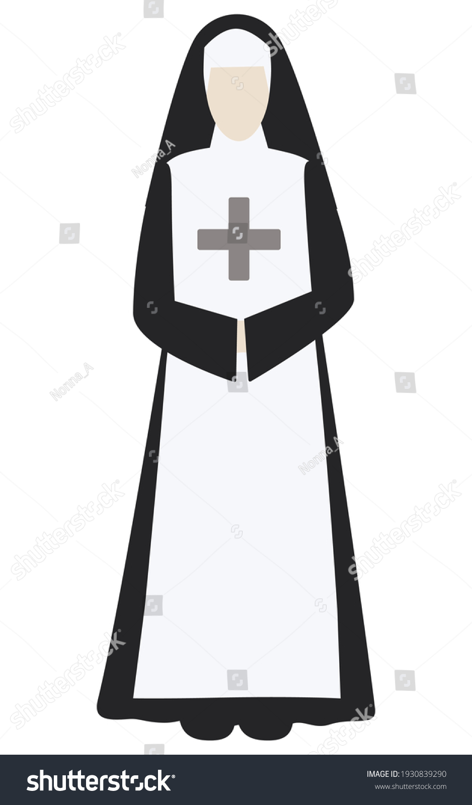 Nuns Stock Vectors Images And Vector Art Shutterstock 6012