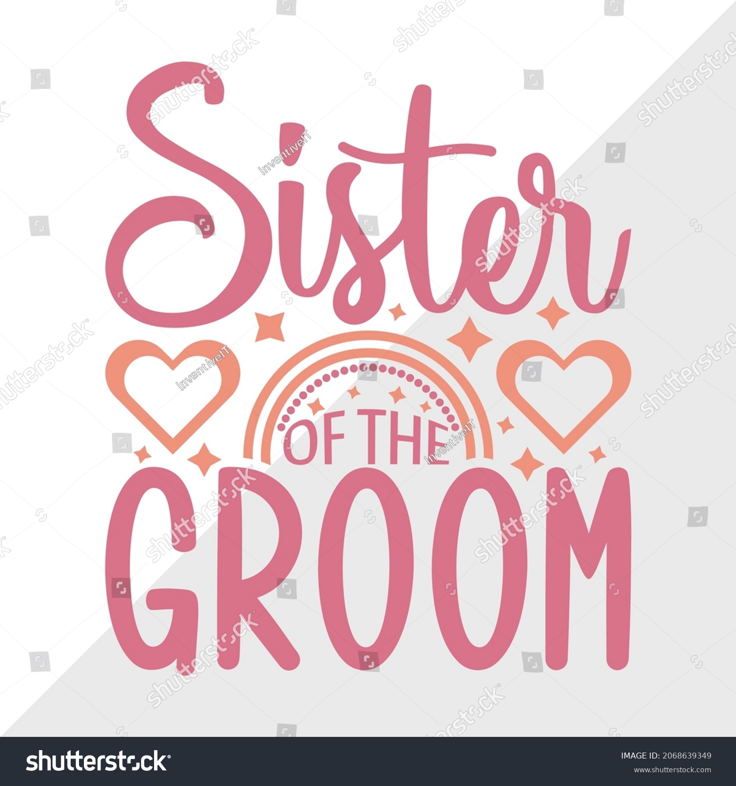 SVG of Sister Of The Groom Printable Vector Illustration svg