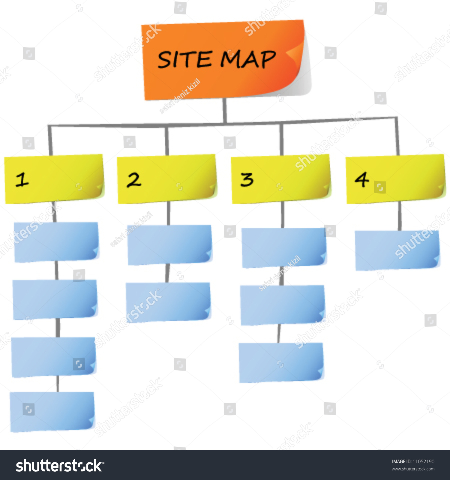 Site Map Vector Stock Vector (Royalty Free) 11052190