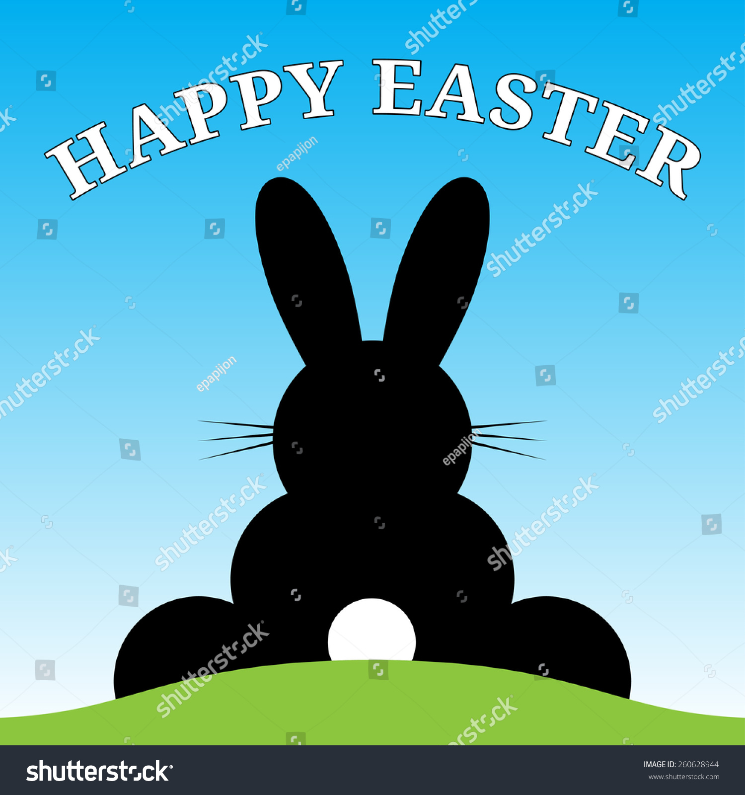 Download Sitting Smiling Back Easter Bunny Suit Stock Vector ...