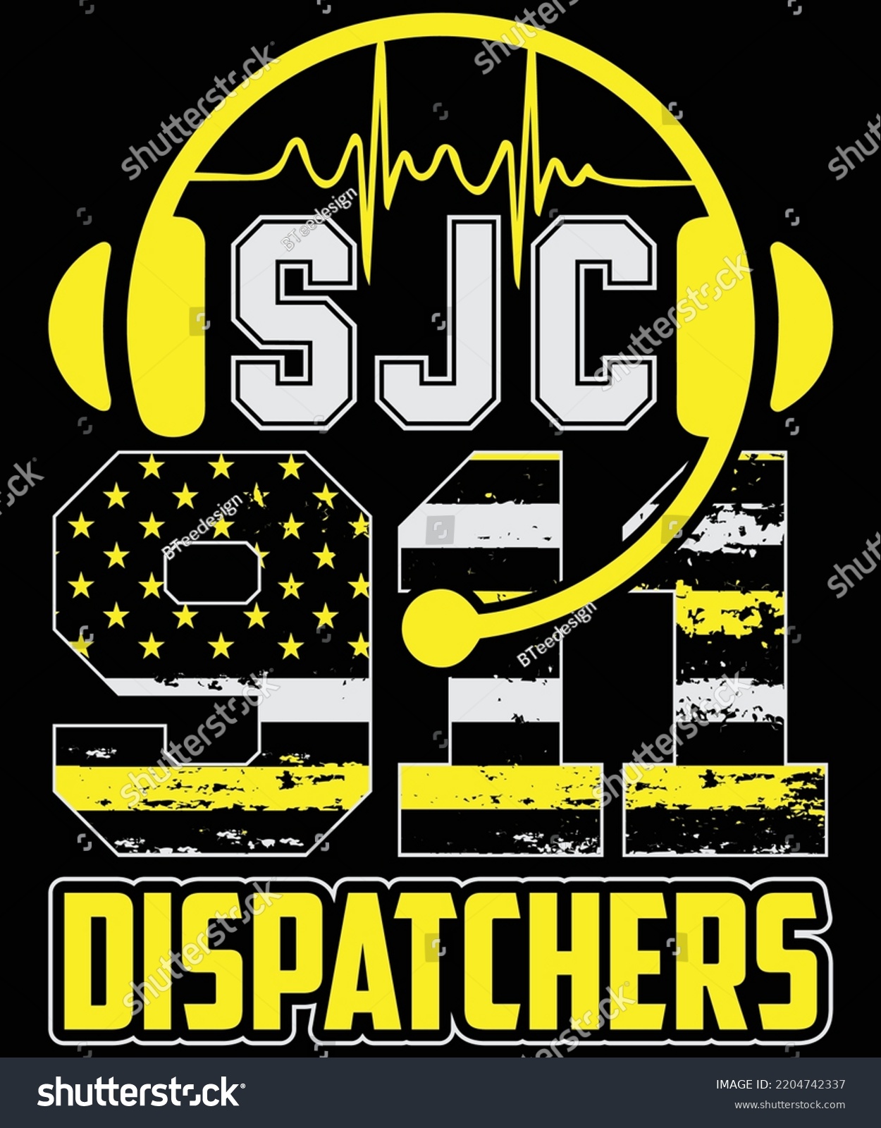 SVG of SJC 911 DISPATCHERS T Shirt Design svg