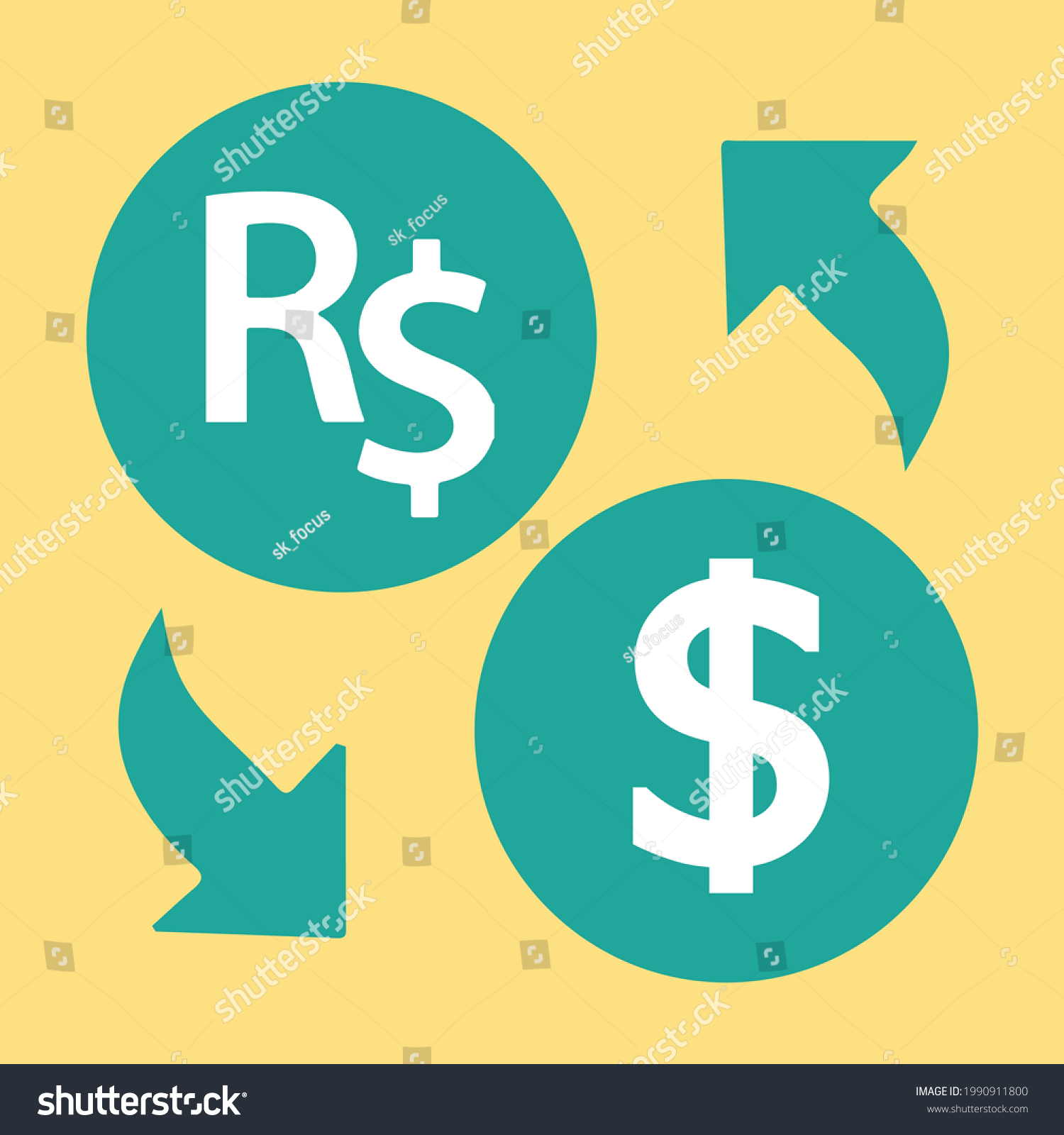 SVG of SK- Brazilian Real BRL Exchange to US Dollar USD vector icon logo illustration design. Can be used for web, mobile, infographic and print. svg
