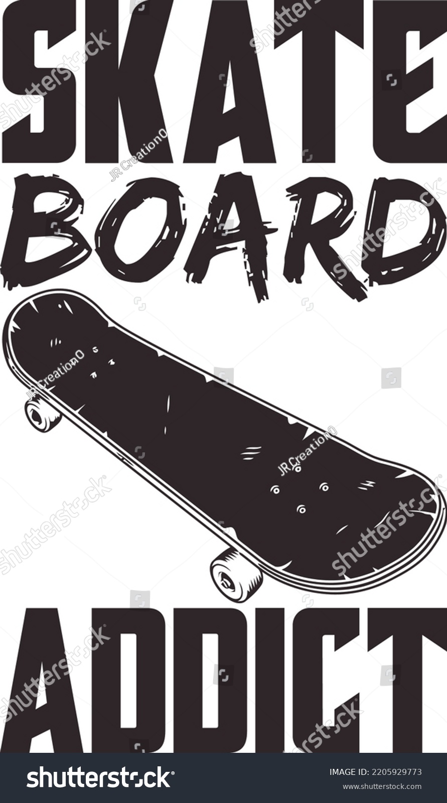 SVG of Skate board SVG design for mug, T-shirt, water bottle etc. svg