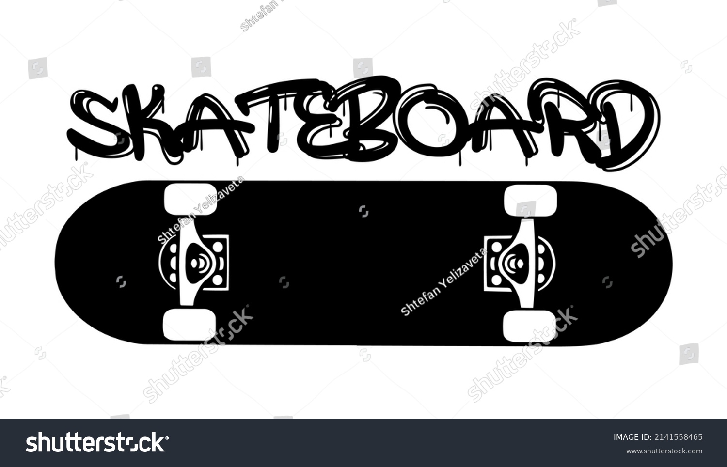 SVG of Skateboard skate park vintage logo. Skateboarding retro emblem. Vector illustration.Skateboard vector illustration.T-shirt apparel print design. Scratch board imitation. Black and white hand drawn art svg