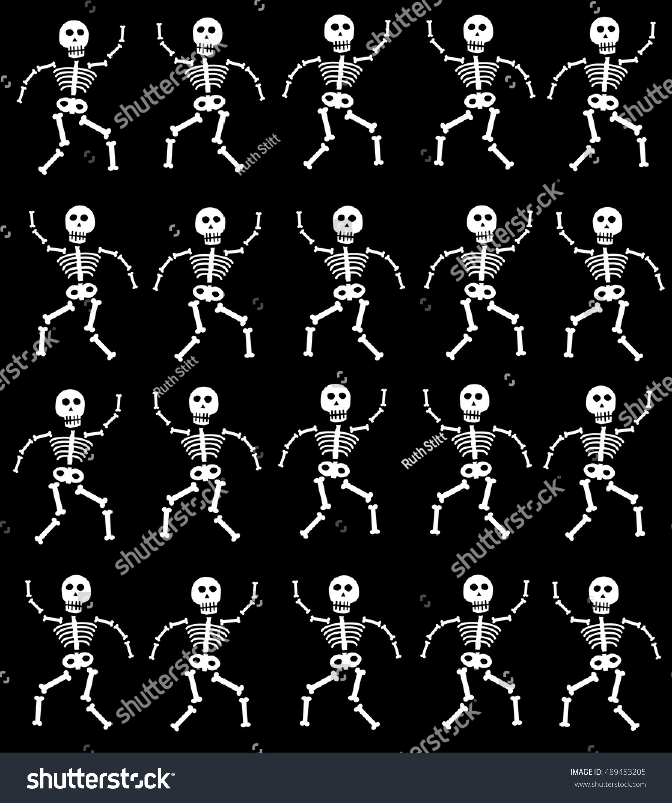 Skeleton Background Stock Vector (Royalty Free) 489453205 | Shutterstock