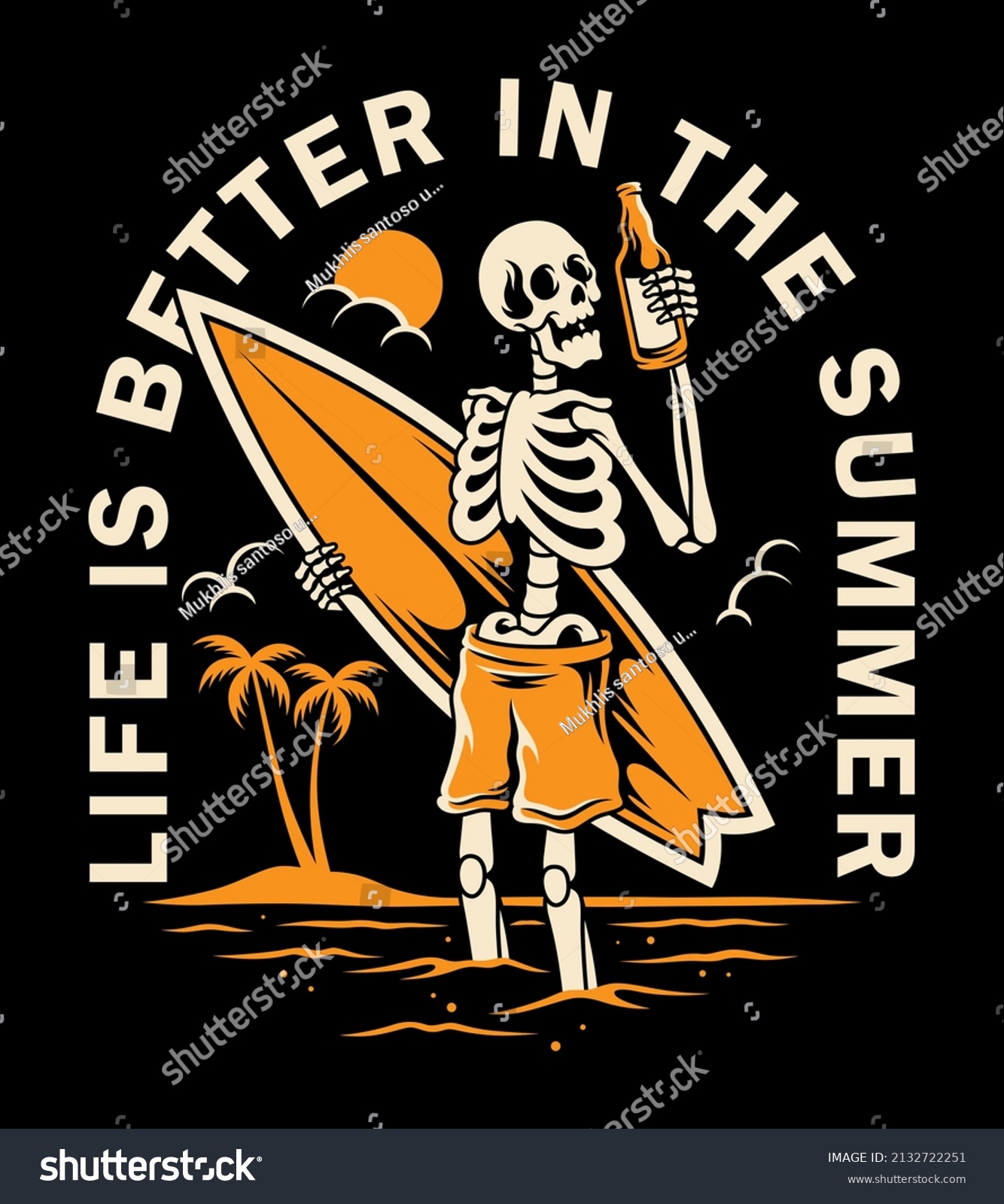 Skeleton Surfer Tshirts Stickers Other Similar Stock Vector (Royalty ...